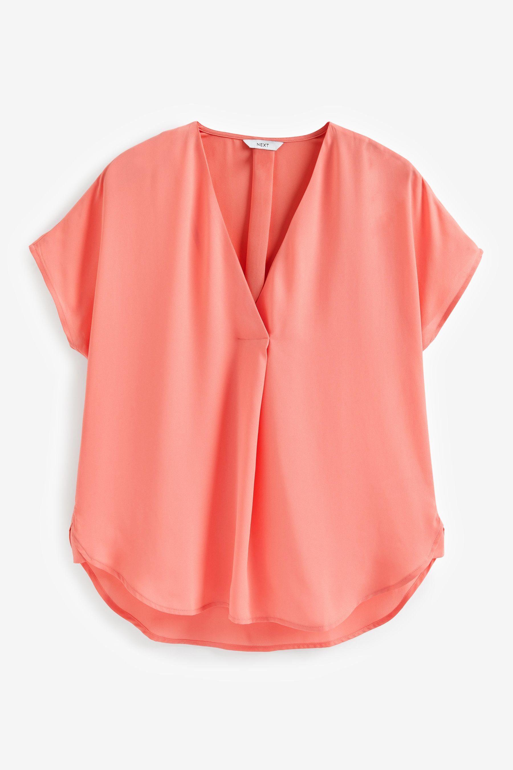 Next Blush Blusenshirt Pink Schlupf-Oberteil (1-tlg) Langärmeliges