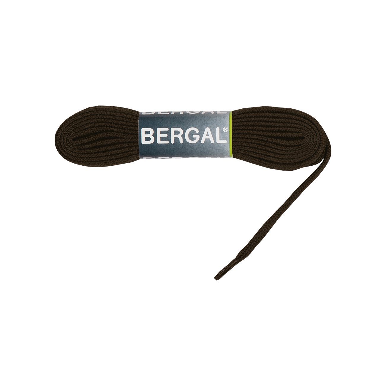 Bergal Schnürsenkel Sneaker Laces - Flach - 10 mm Breit Dunkelbraun