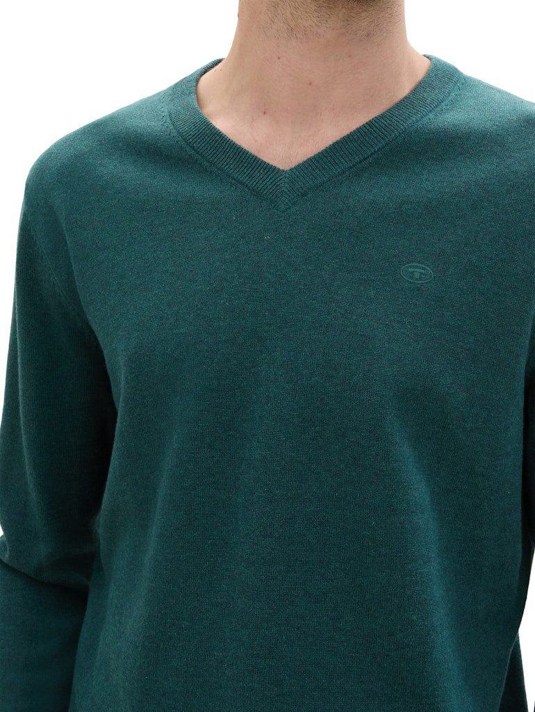 TOM TAILOR Sweatshirt Basic V-Neck Knit (1-tlg) günstig online kaufen
