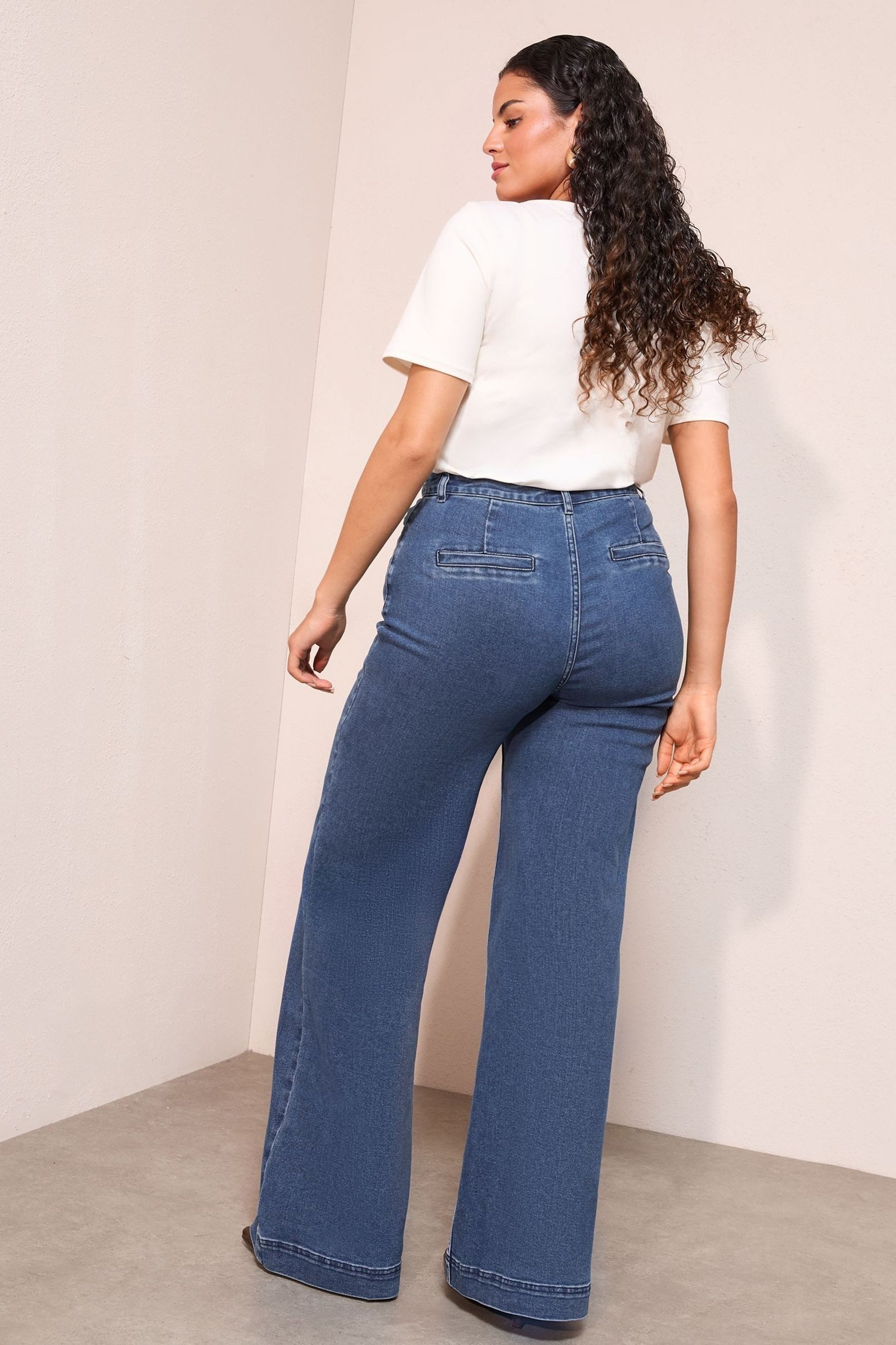 Friends Like These Weite Jeans Friends Like These Hose mit weitem Bein, Curve (1-tlg)