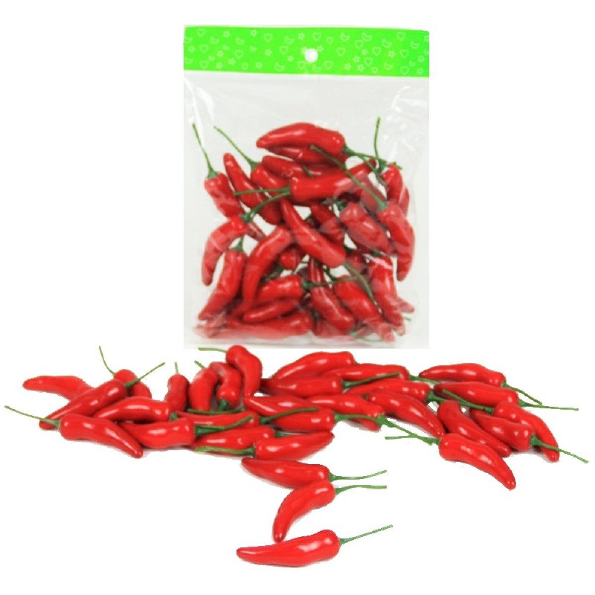 Kunstpflanze Künstliche CHILISCHOTEN 6cm. 30 Stück. Chili ROT., Floratexx GmbH