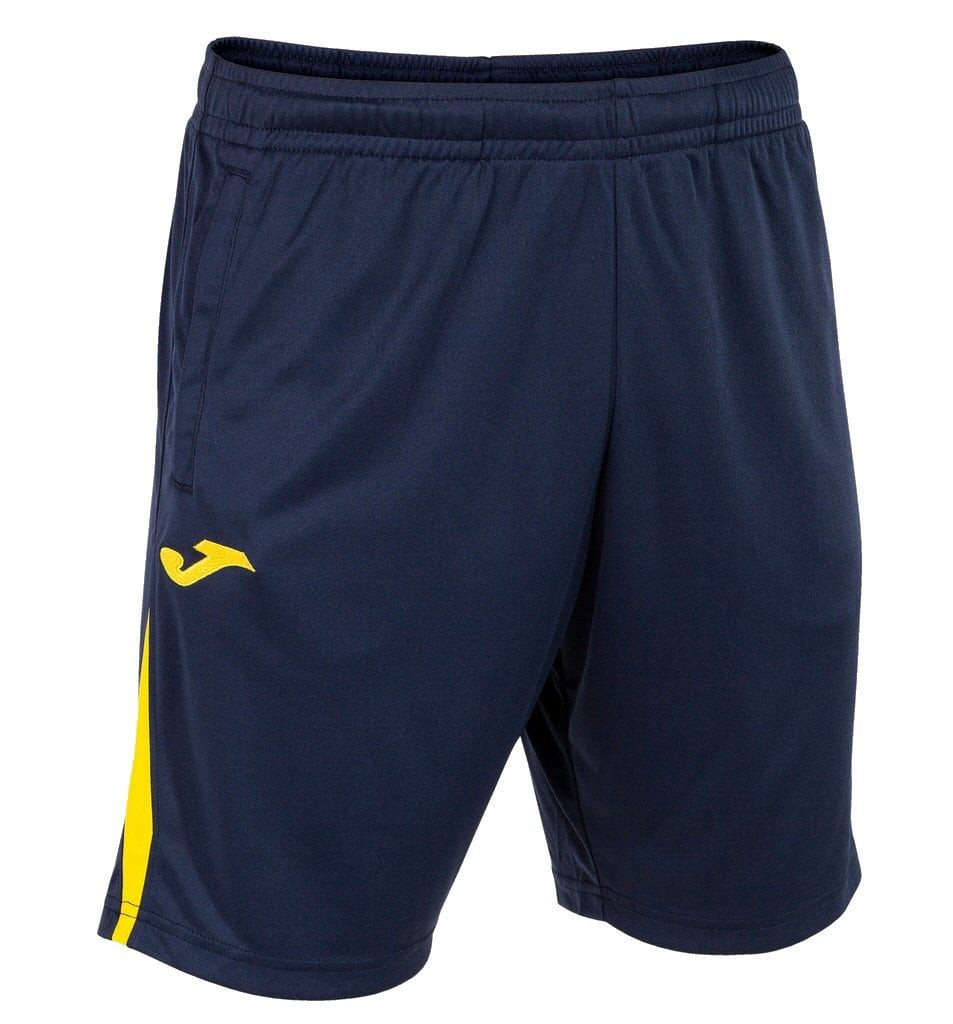 Joma Sporthose Bermuda Championship VII (100% Polyester) kurz marineblau/gelb Herren