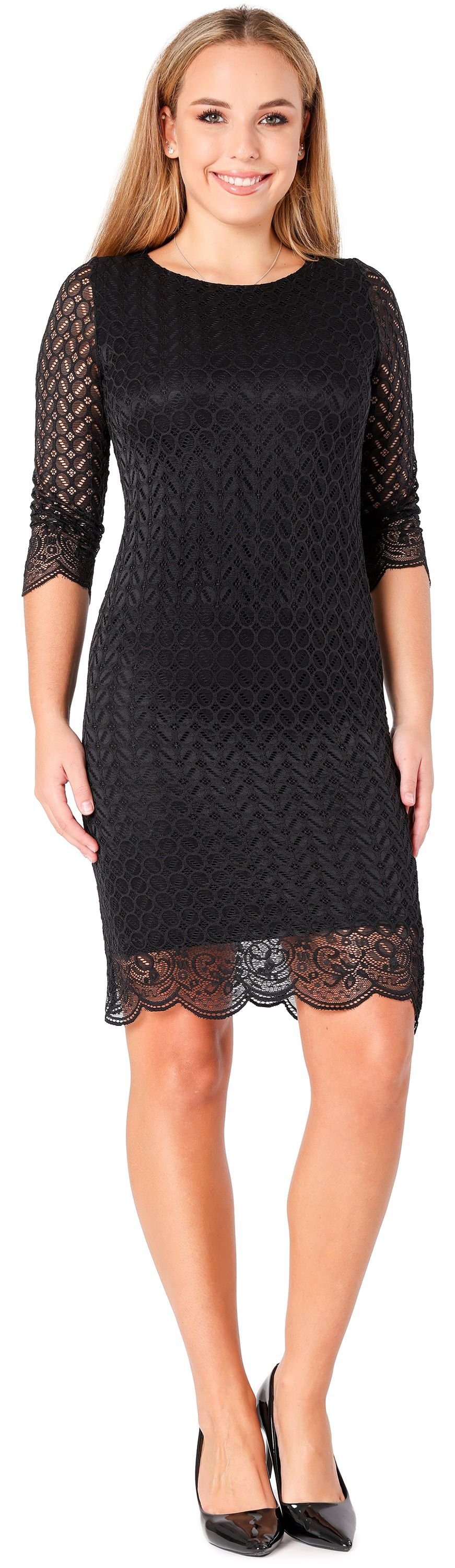 Bellivalini Damen Umstandskleid Mit Spitze - Elegantes Schwangerschaftskleid BLV50-108