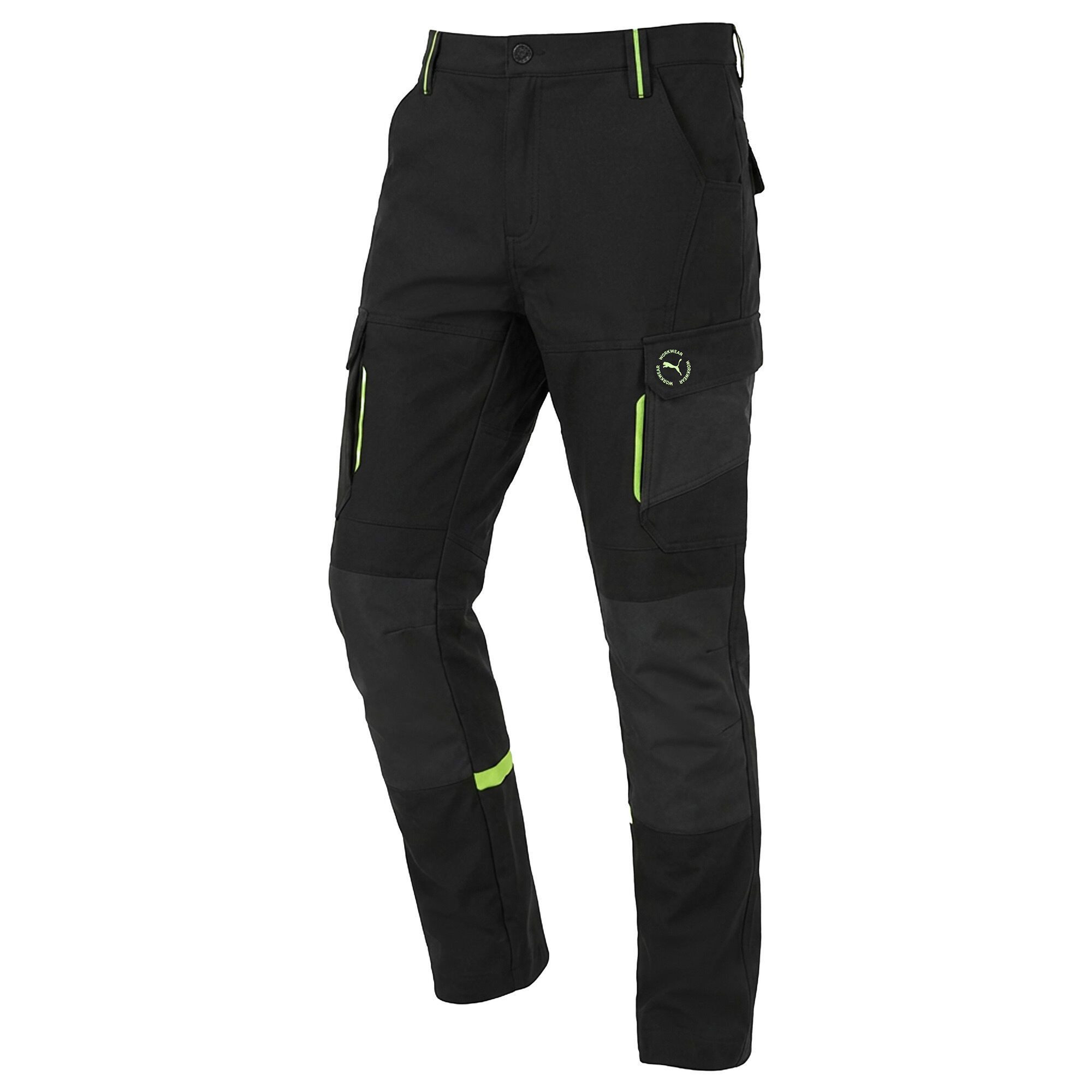 PUMA Workwear Arbeitshose Herren - Mit 4-Wege Stretch - Robust - verstärkter Kniebereich Gummizug - Erhöhtes Rückenteil - Bundhose mit verlängerbarem Hosensaum