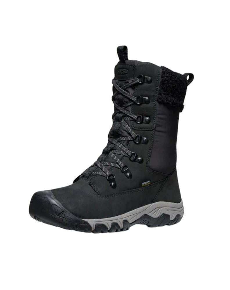 Keen Greta Tall WP Boot (wasserdicht, warm, gefüttert) schwarz Damen Winterstiefel