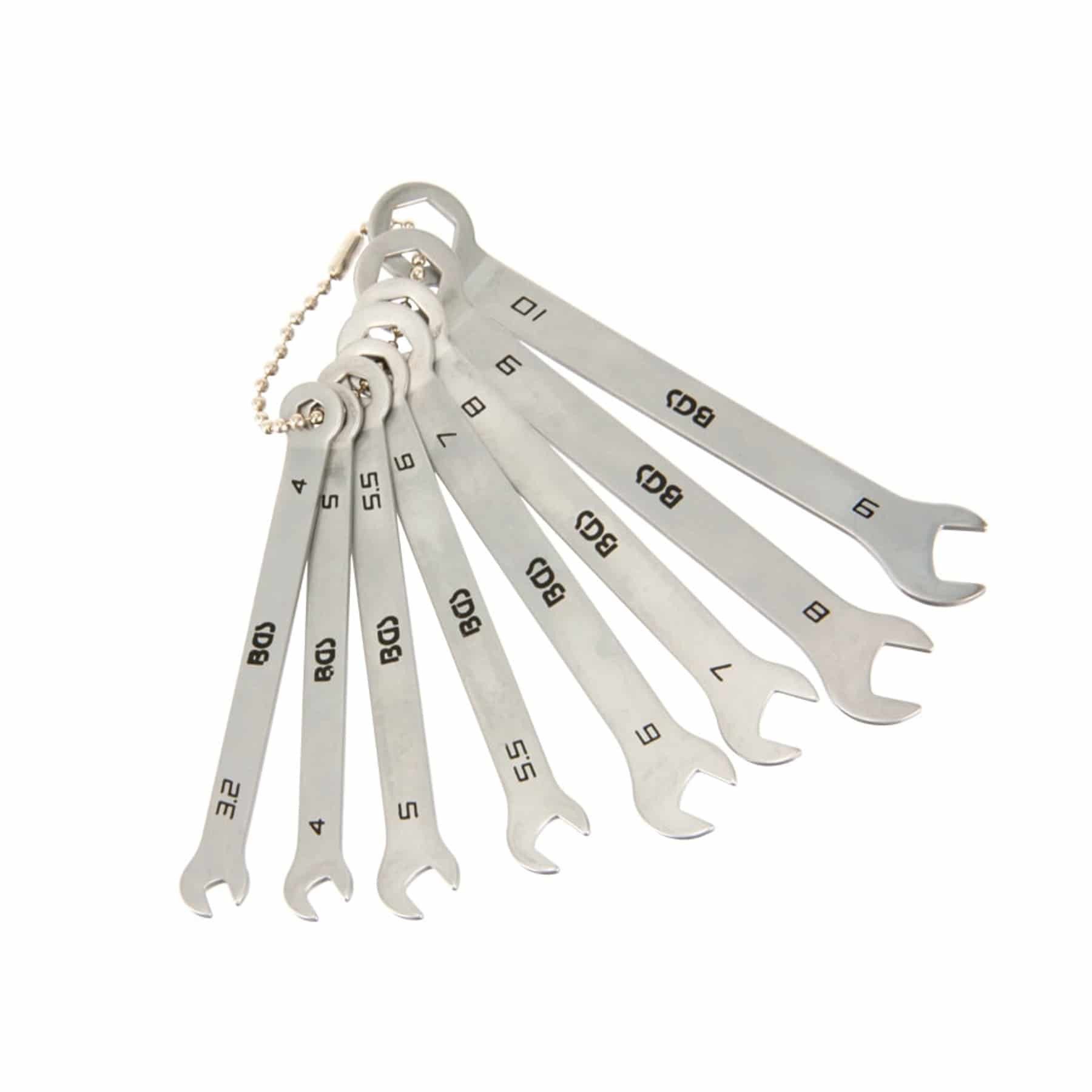 BGS technic Gabel- und Ringschlüssel BGS TECHNIC Gabel-/Ringschlüsselsatz, BGS, 8646, 3,2...10 mm, 8-teilig