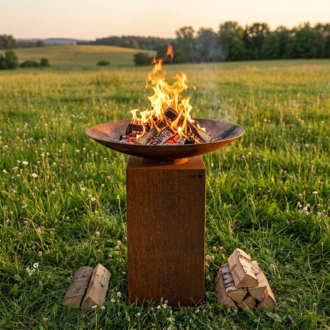Feuercampus Grillplatte Plancha-Set PIO 100 Basic 2 - mit Podest