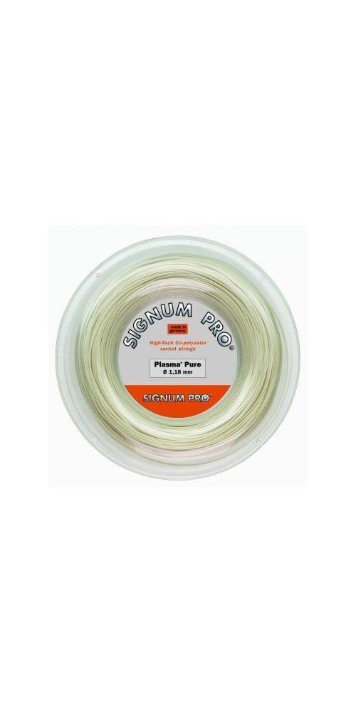 Tennissaite Plasma Pure (Haltbarkeit+Touch) weiss 100m Rolle