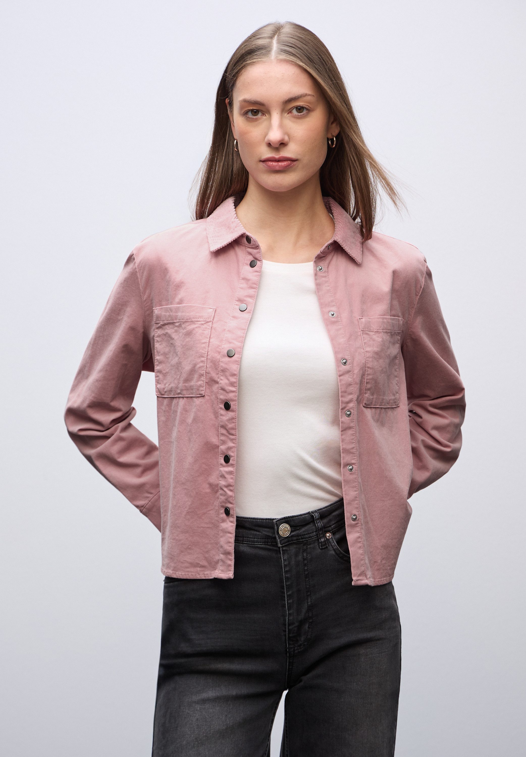 STREET ONE Langarmbluse mit Hemdkragen und günstig online kaufen