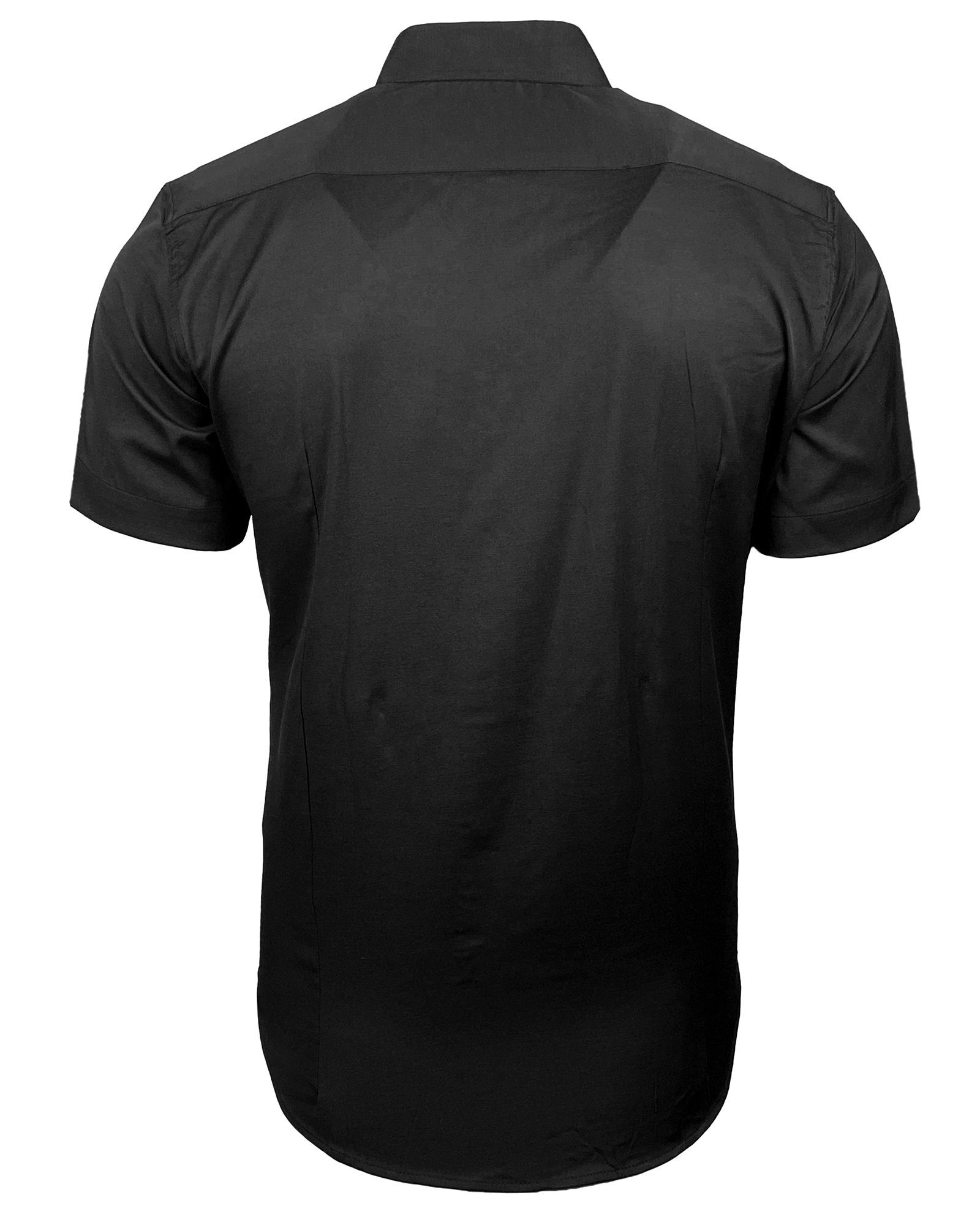 Baxboy Langarmhemd Kurzarmhemd Herren Hemd Bügelleichtes Slim Fit Kentkragen Uni B-455