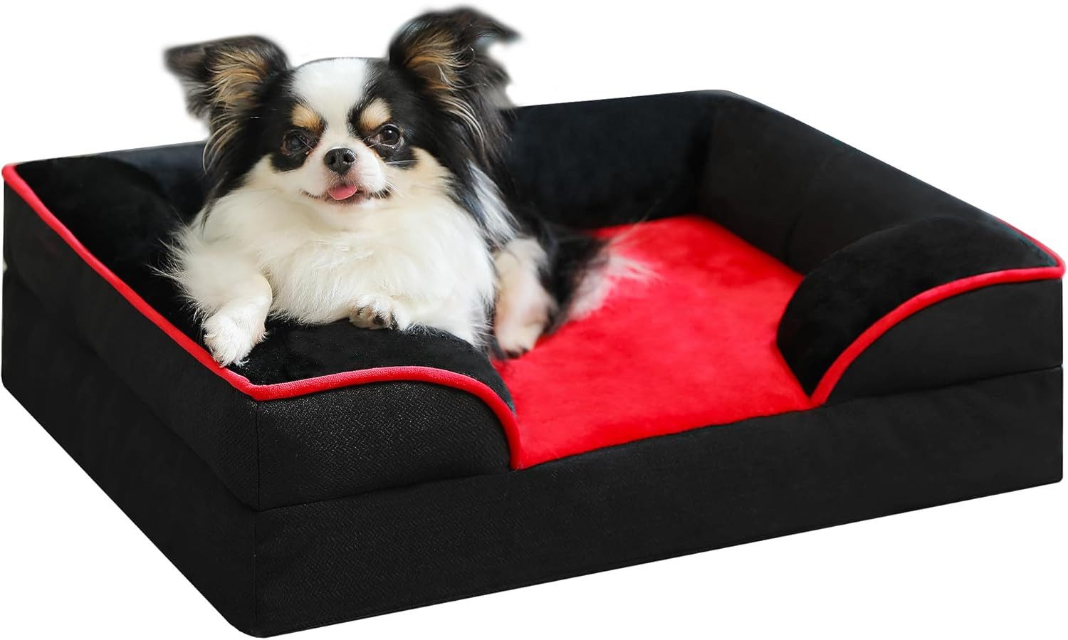 Purpurra Tierbett Tiersofa orthopädisches und wasserdicht grau, 4 Größe, wasserdicht