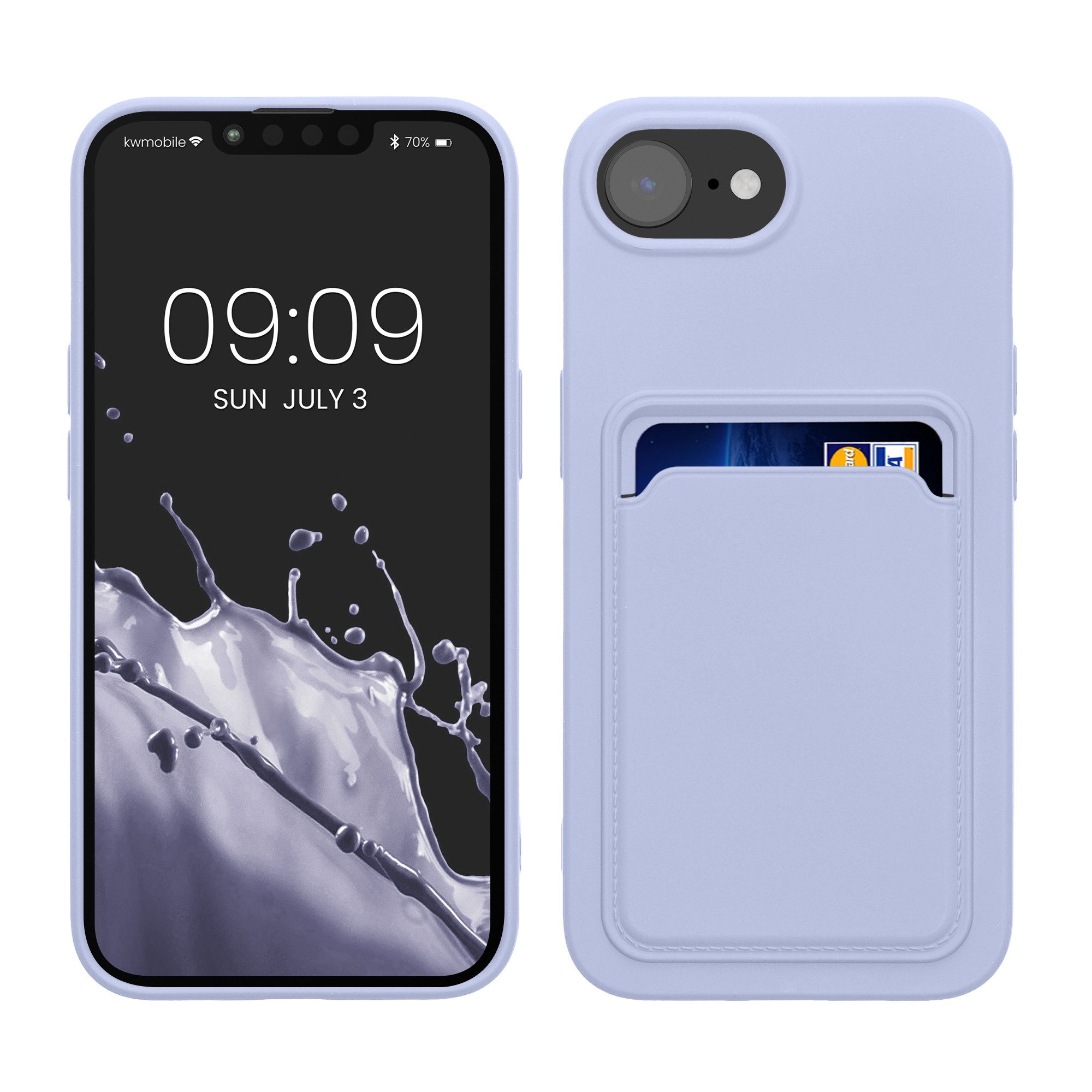 kwmobile Handyhülle Hülle für Apple iPhone 16e, Handyhülle mit Fach für Karten - Handy Cover Case