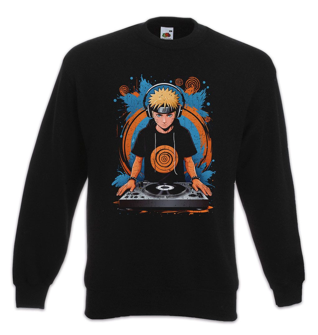 Sweatshirt Ninja DJ Sweatshirt Shinobi System Anime Naruto Music Musik Dattebayo