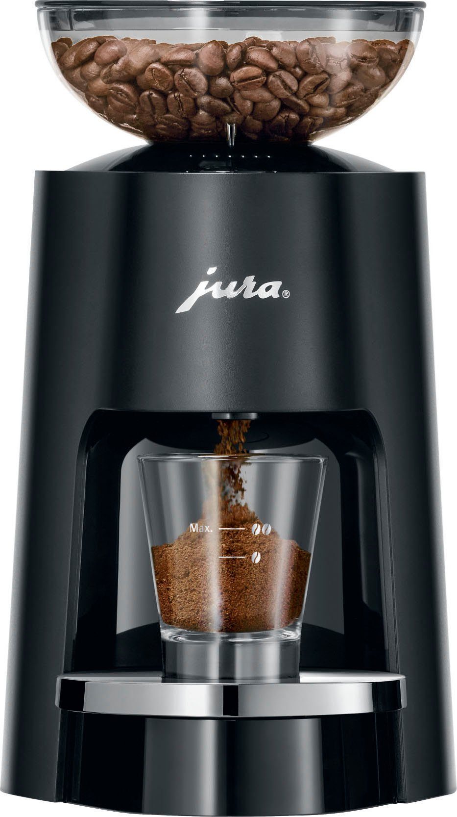 JURA Kaffeemühle 25048 P.A.G., g Bohnenbehälter 105 W, Kegelmahlwerk, 150