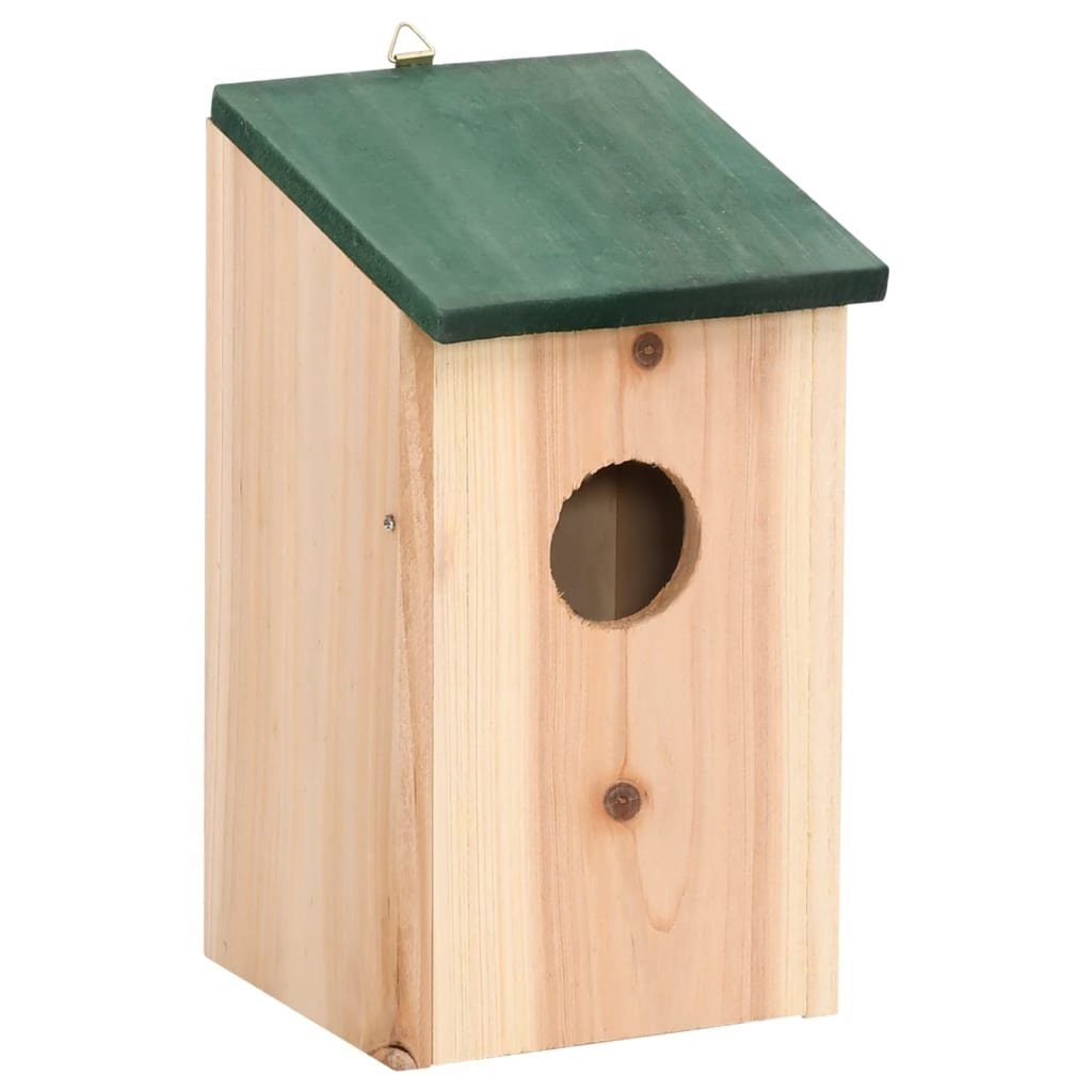 vidaXL Vogelhaus Vogelhäuser 4 Stk. Holz 12x12x22 cm