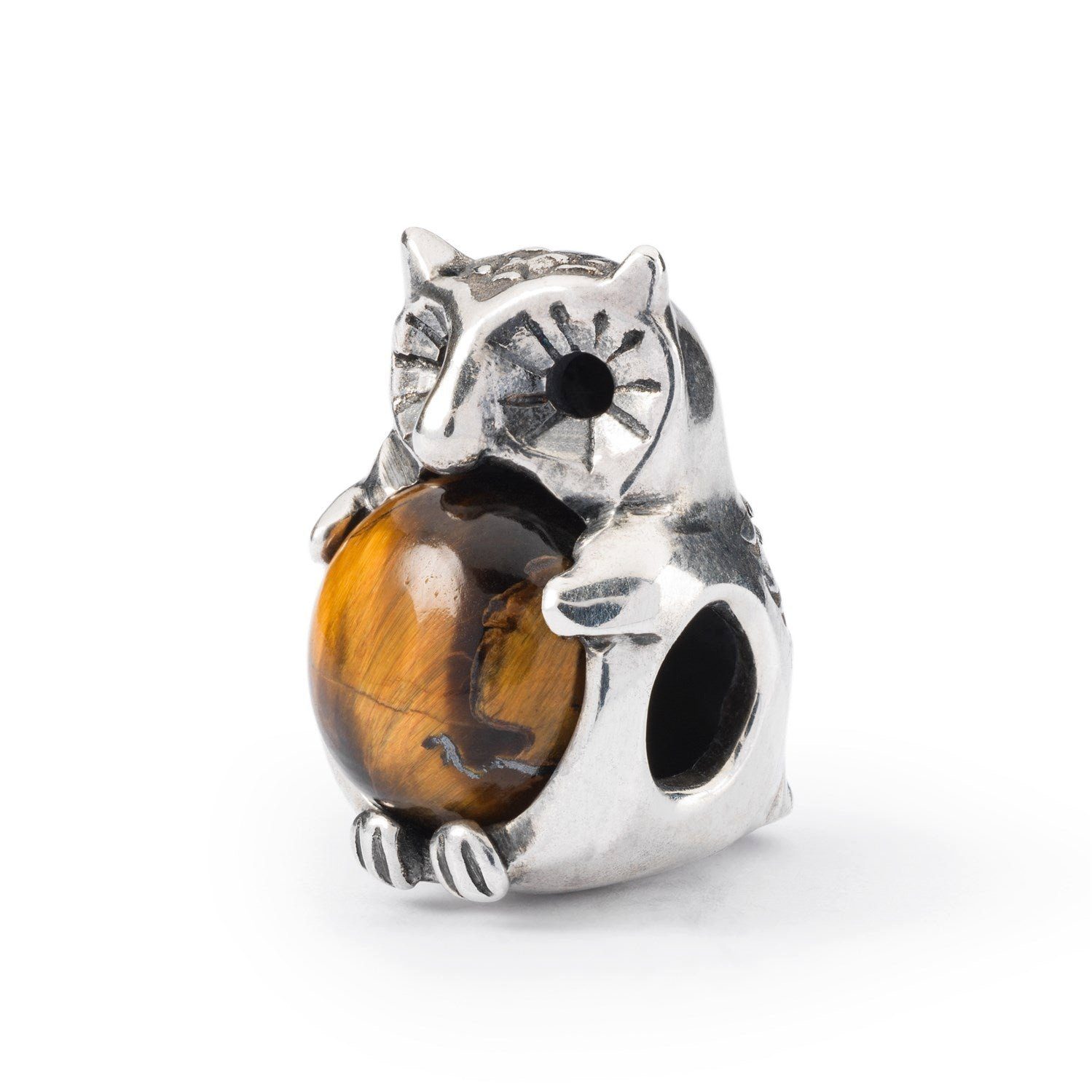 TAGBE-00290 Trollbeads Elfenkauz mit Tigerauge, Bead