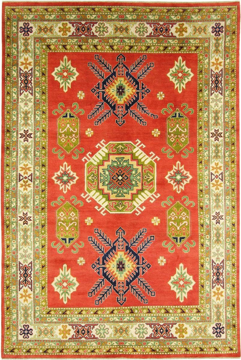 Orientteppich Kazak 201x302 Handgeknüpfter Orientteppich, Nain Trading, rechteckig, Höhe: 5 mm