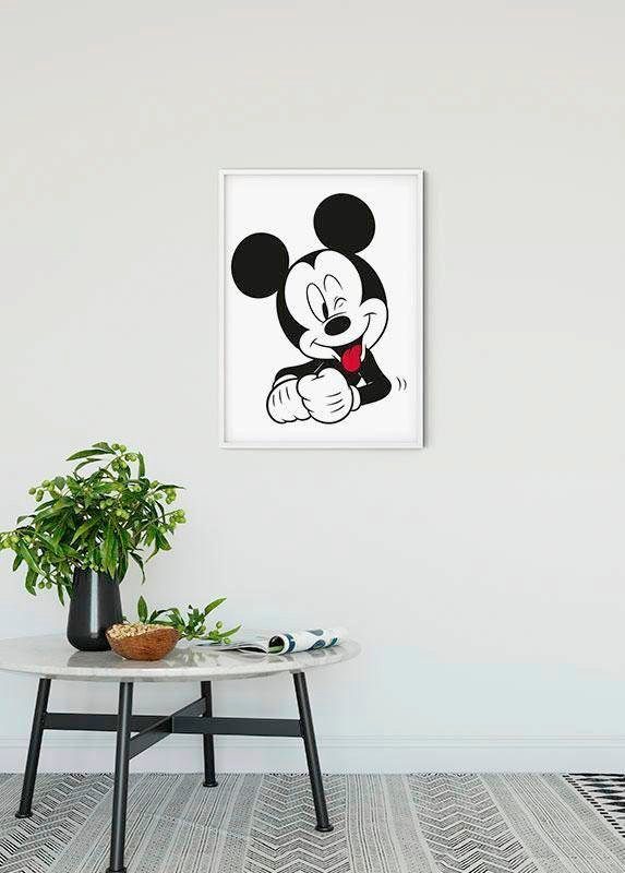 Wohnzimmer St), Poster Komar Disney Mouse Funny, Mickey (1 Kinderzimmer, Schlafzimmer,
