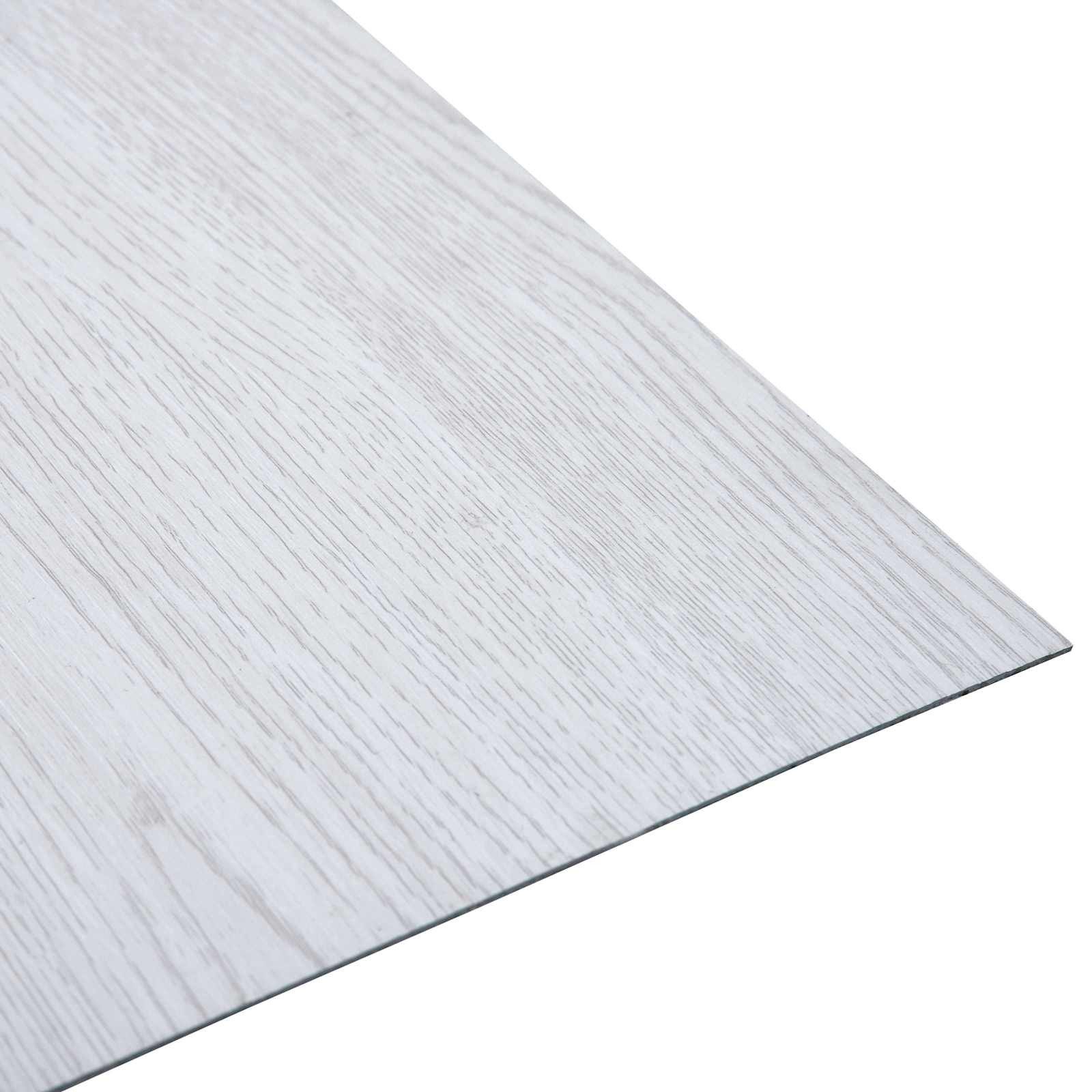 vidaXL Teppichboden Selbstklebende Bodenplanken Weiß 30,5 x 30,5 cm 20 Stk. PVC, Quadratisch, Höhe: 0.15 mm