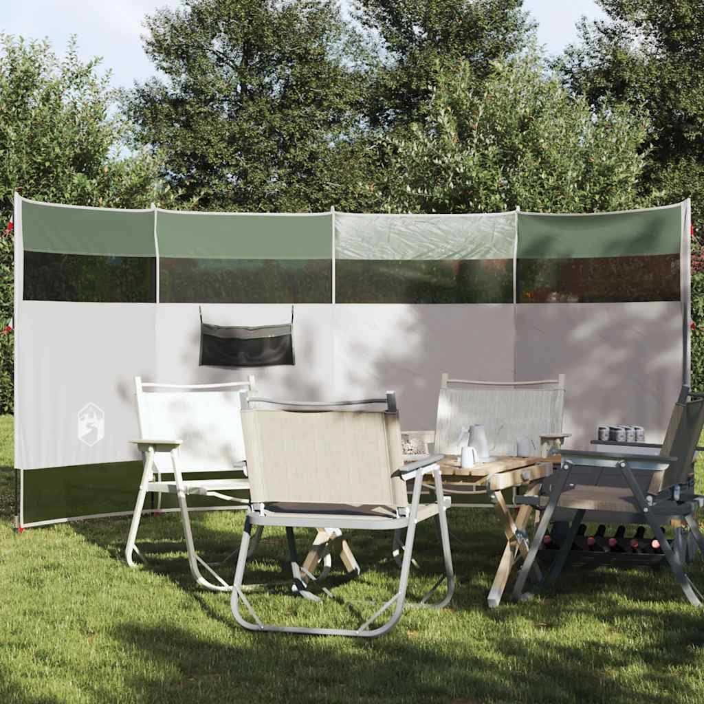 vidaXL Windschutz, Camping-Windschutz Grün 366x152x152 cm Wasserdicht