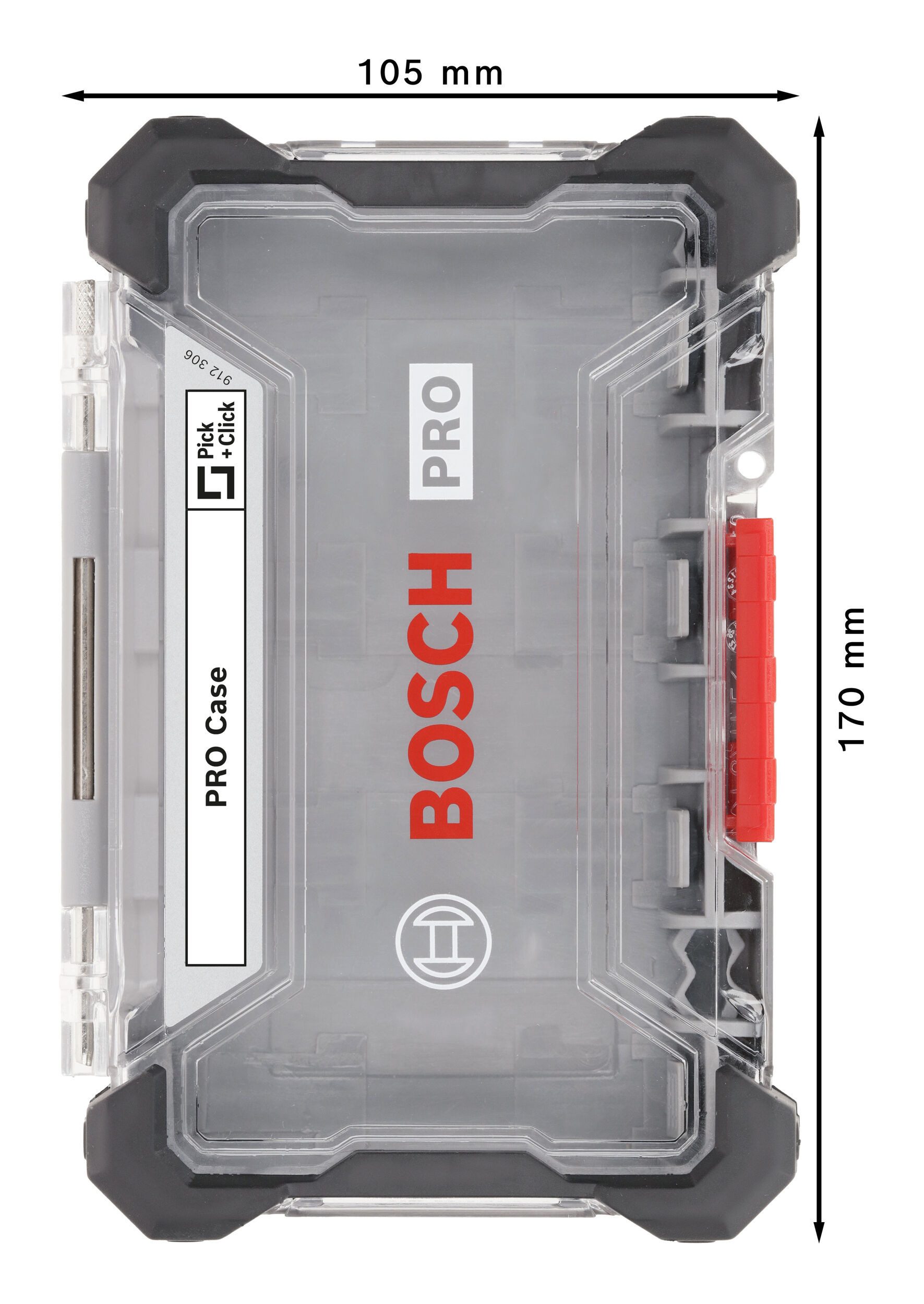 BOSCH Werkzeugkoffer, Pro Pick and Click Koffer (Größe M)