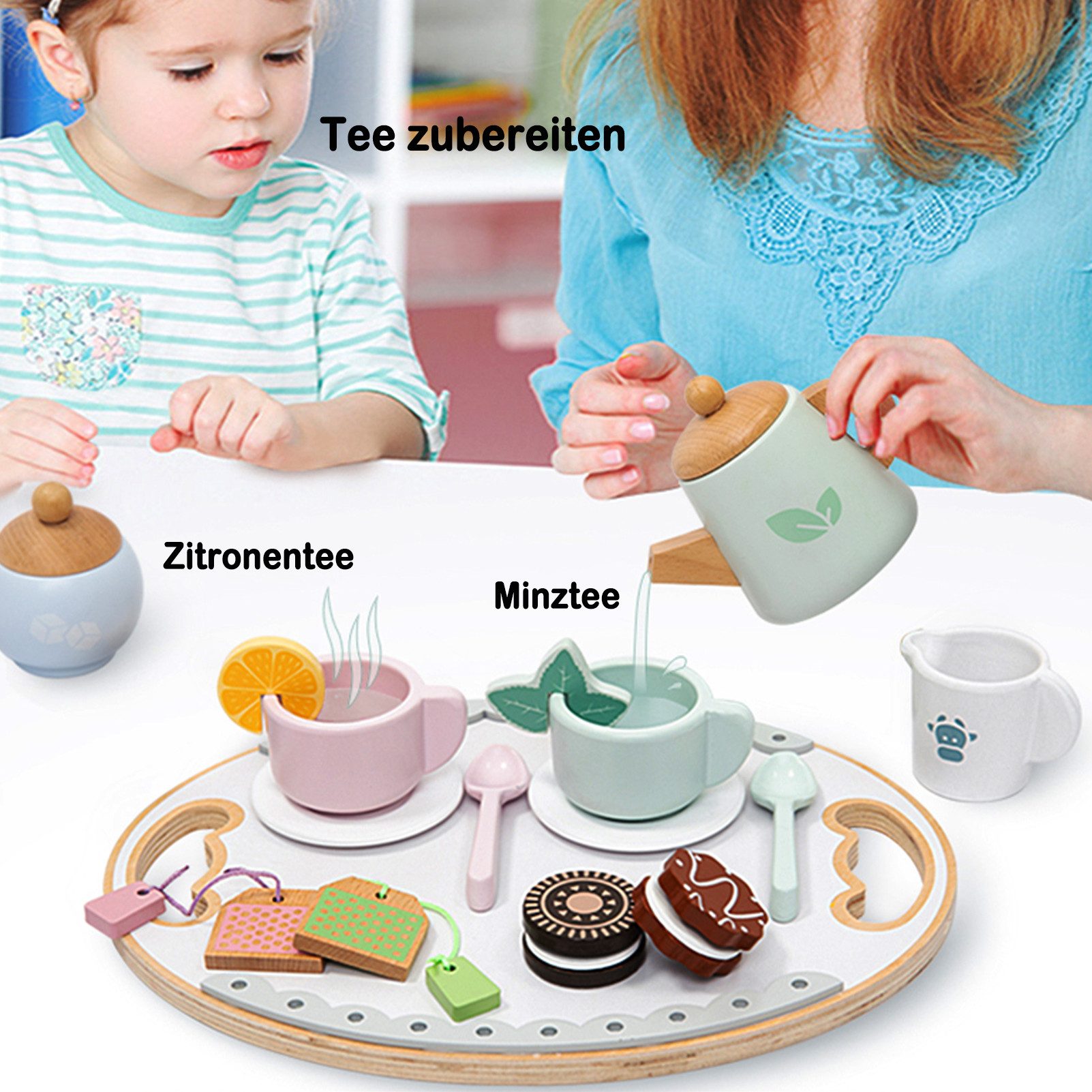 Esun Spielküche Teeservice Kinderküche Zubehör, Tee günstig online kaufen