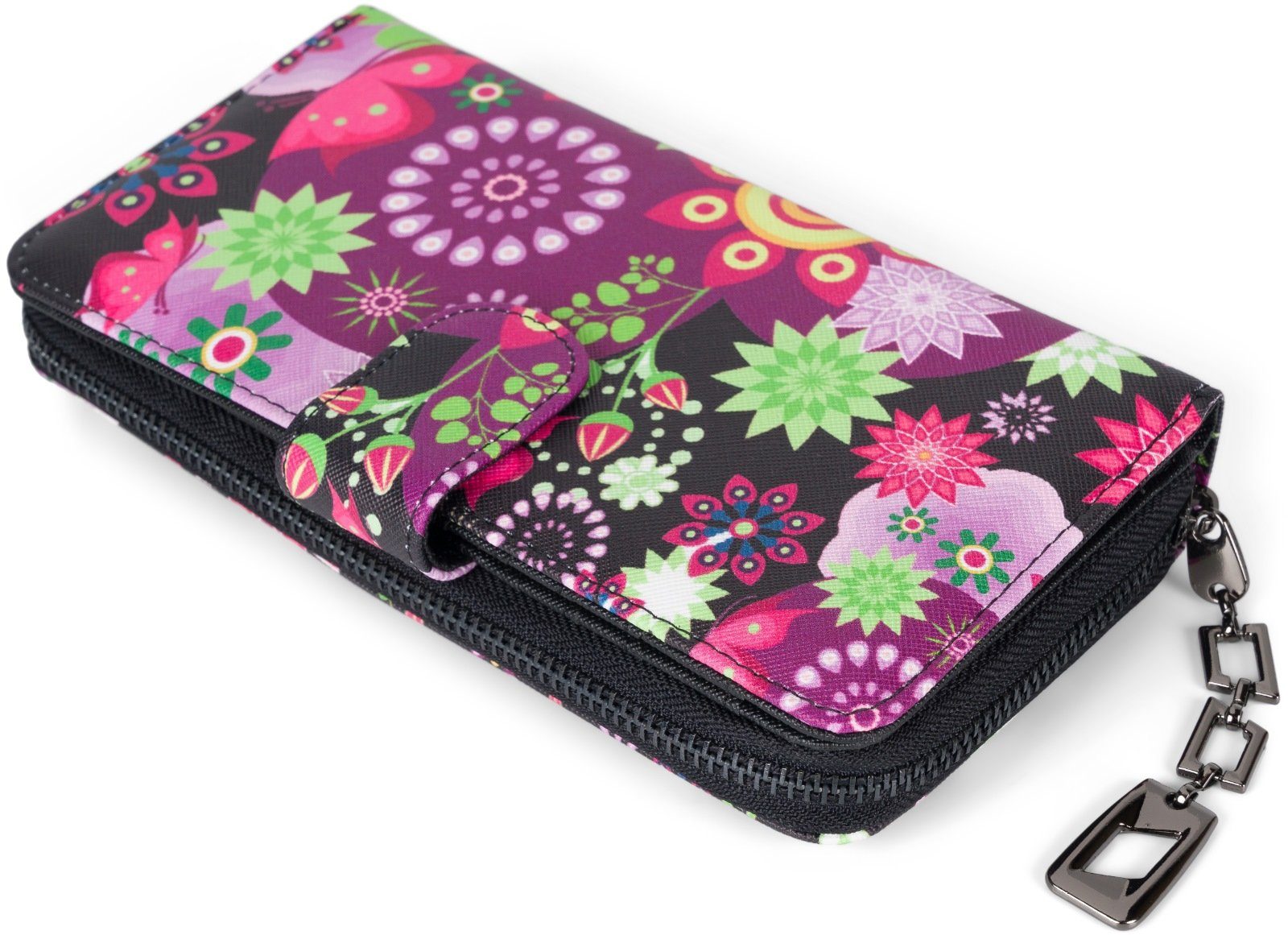 styleBREAKER Geldbörse Geldbörse mit Ethno Blumen günstig online kaufen