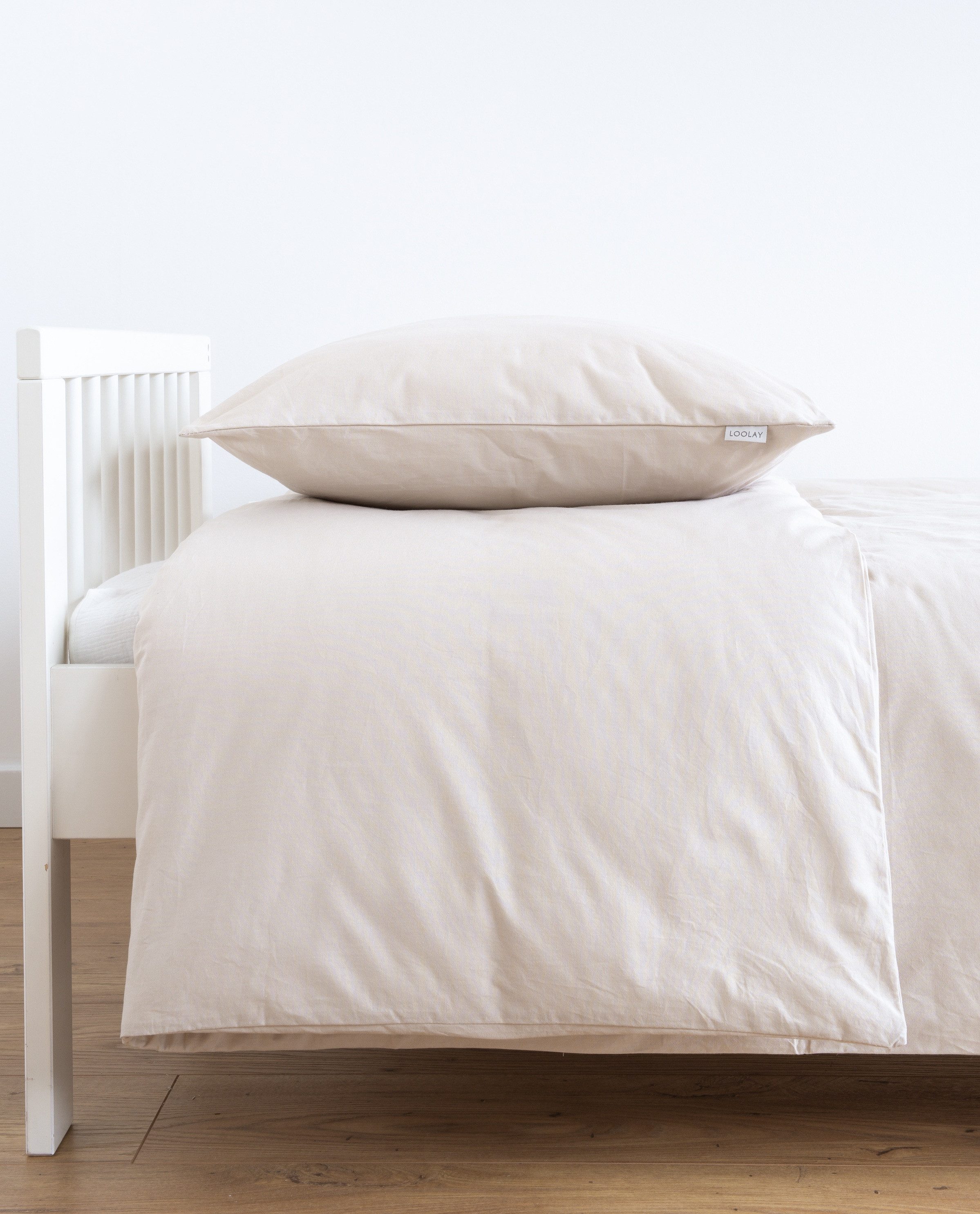 Loolay Bettwäsche BEIGE Staubbeige Babybettwäsche Kinderbettwäsche Jugendbe günstig online kaufen