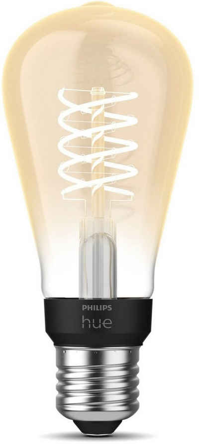 Philips Hue White E27 Filament ST64 550lm LED-Filament, E27, 1 St., Warmweiß