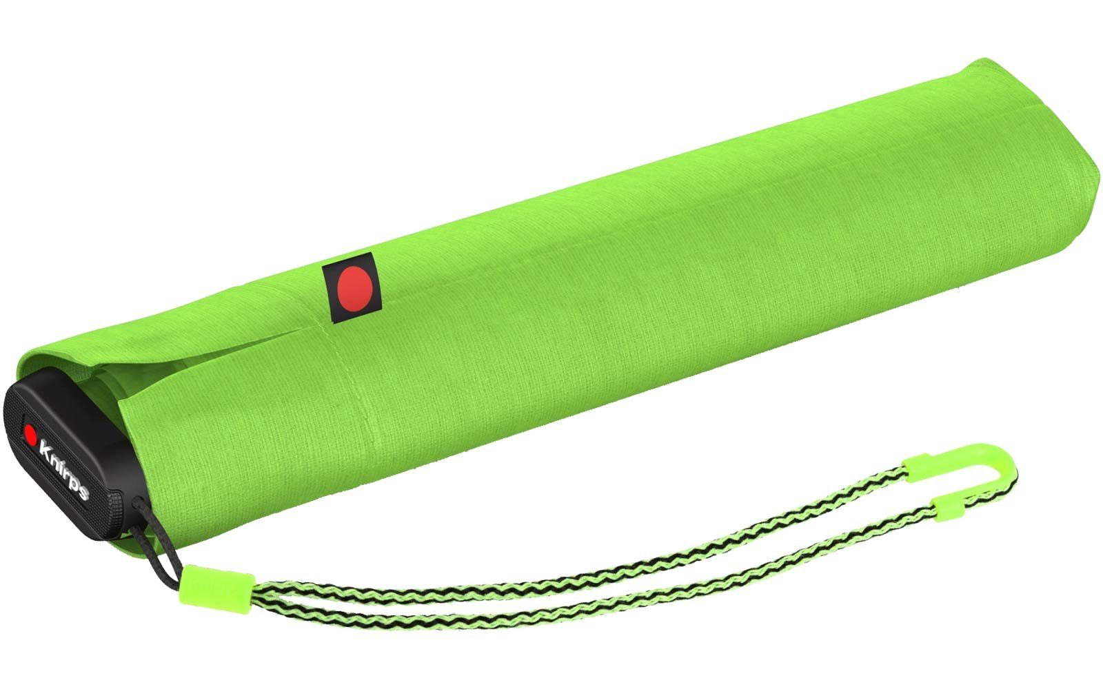 Knirps® Taschenregenschirm US.050 leicht - Neon, Manual extrem super Light Ultra Slim grün kompakt und