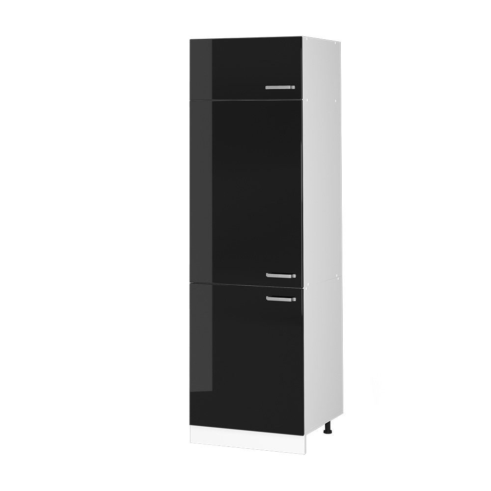 Vicco Kühlumbauschrank R-Line, Schwarz Hochglanz/Weiß, 60 günstig online kaufen