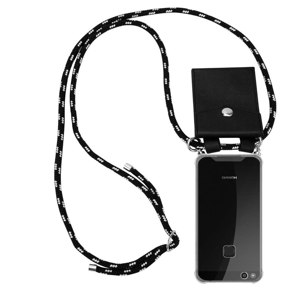 Cadorabo Handyhülle für Huawei P10 LITE Kette Huawei P10 LITE, Flexible TPU Silikon Handy Schutzhülle - Hülle - mit Handykette