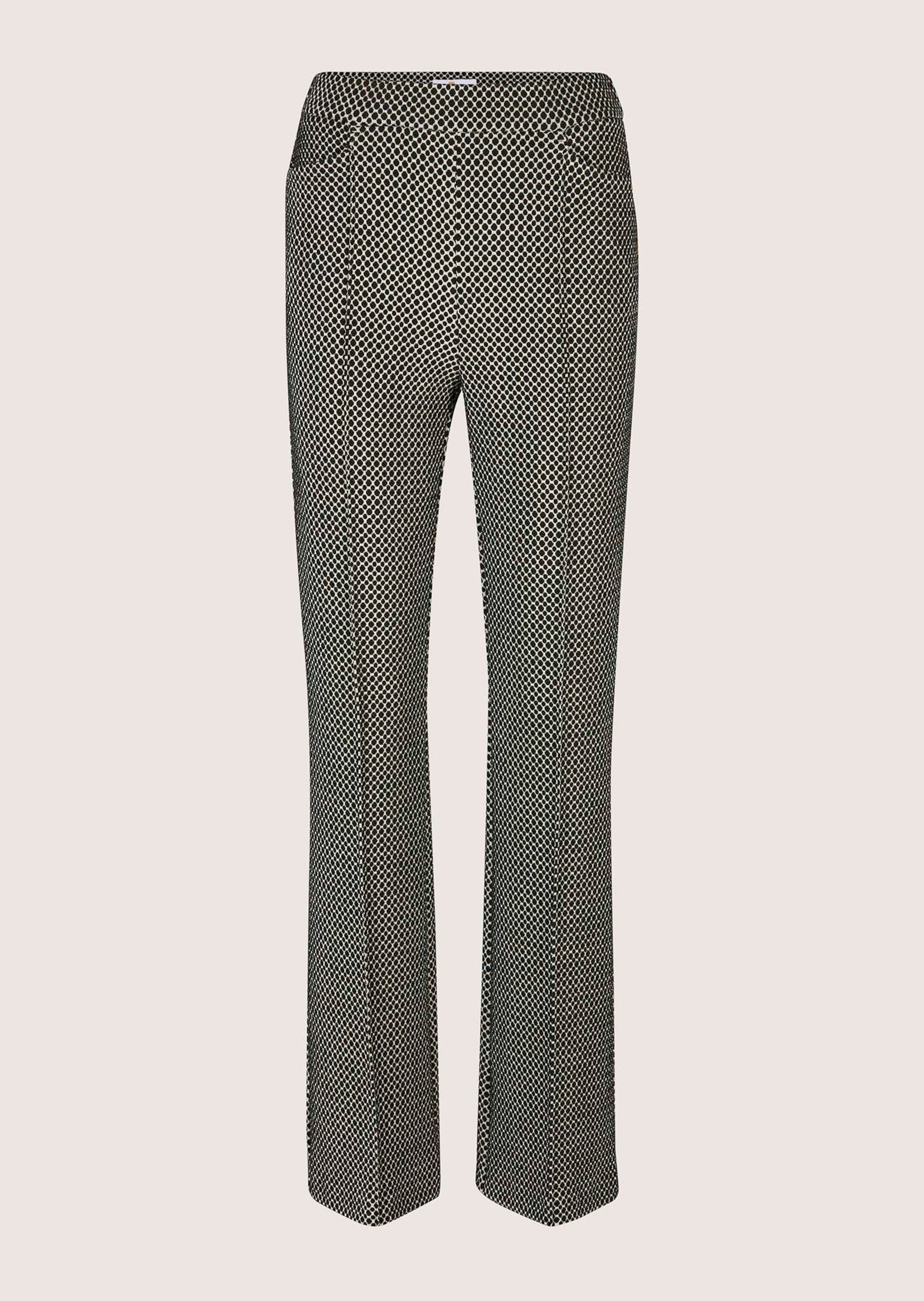 MADELEINE Jerseyhose Kurzgröße: Jacquardhose mit geradem Schnitt Schlupfhose mit minimalistischem Design und elastischem Bund