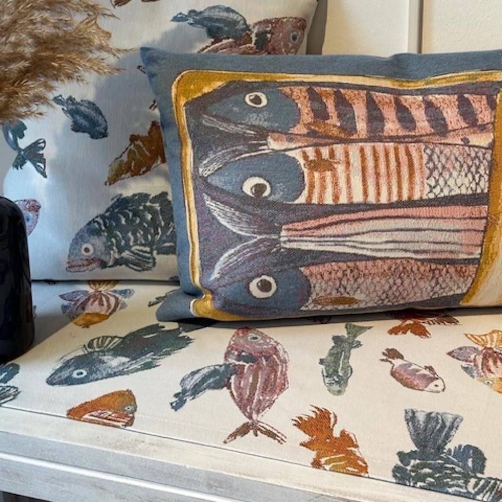 sander table + home Kissenhülle Kissenhülle Scatola in Blue Shadow 40 x 60 cm