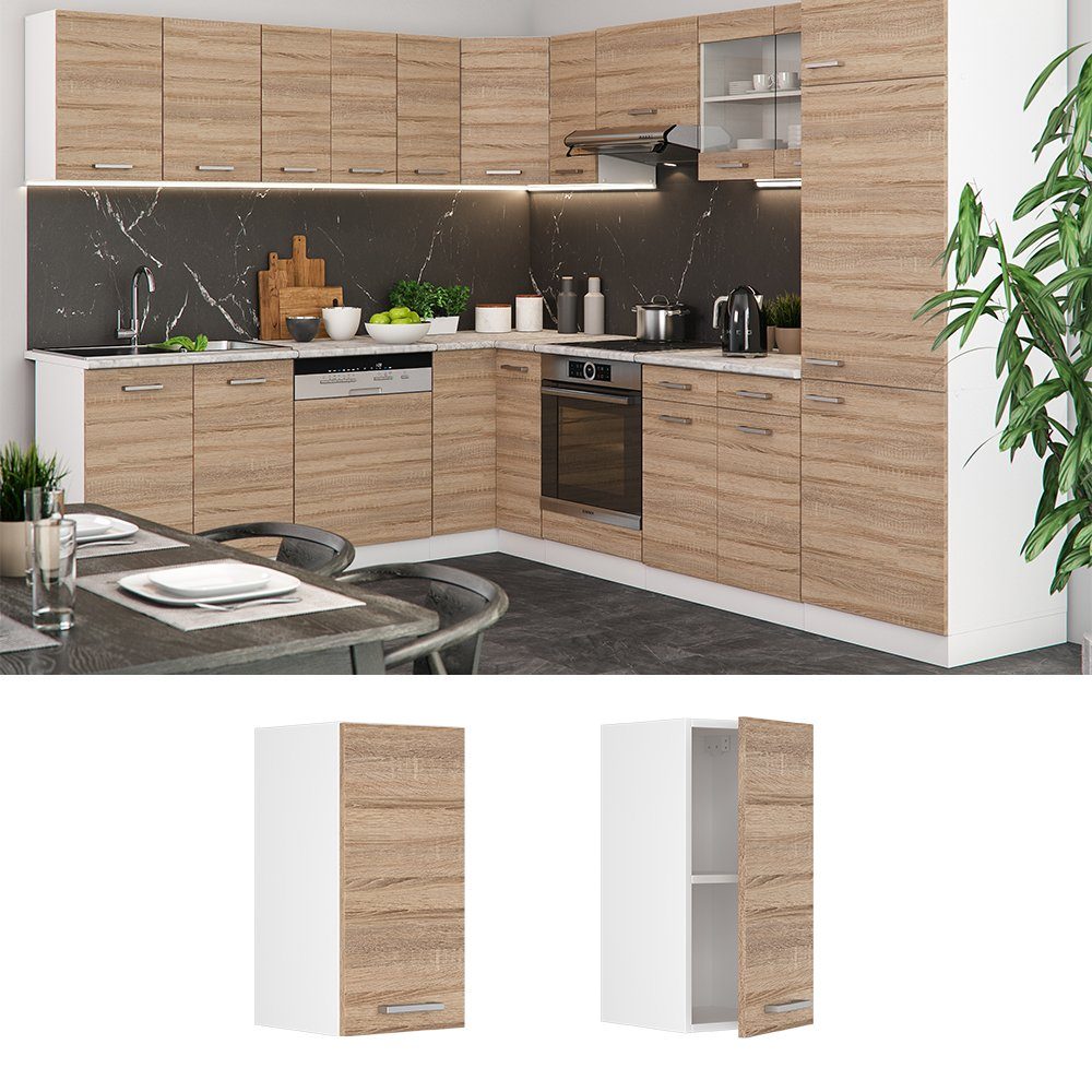Vicco Hängeschrank R-Line, Sonoma/Weiß, 30 cm günstig online kaufen