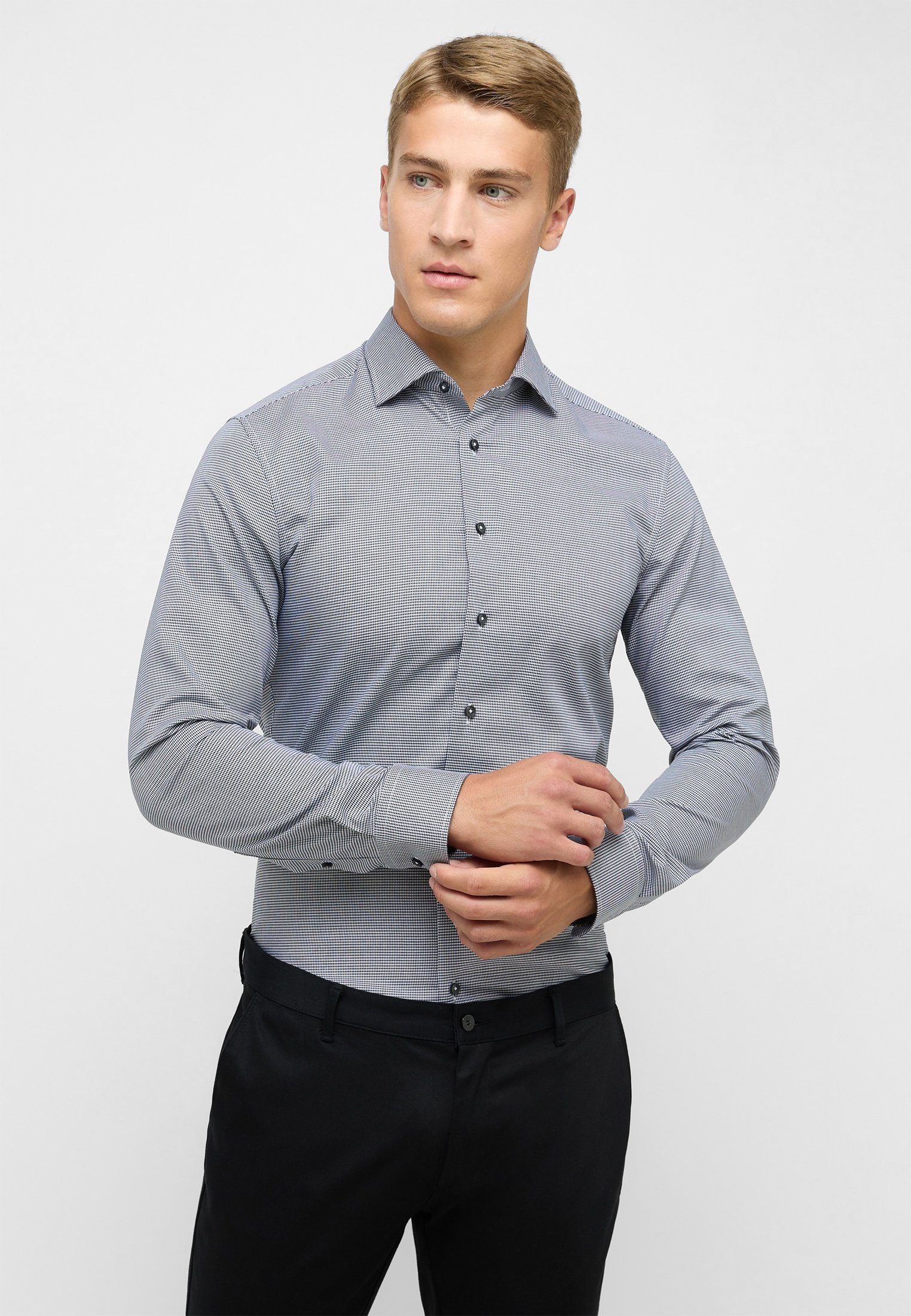 Eterna Langarmhemd SLIM FIT NON IRON (bügelfrei)