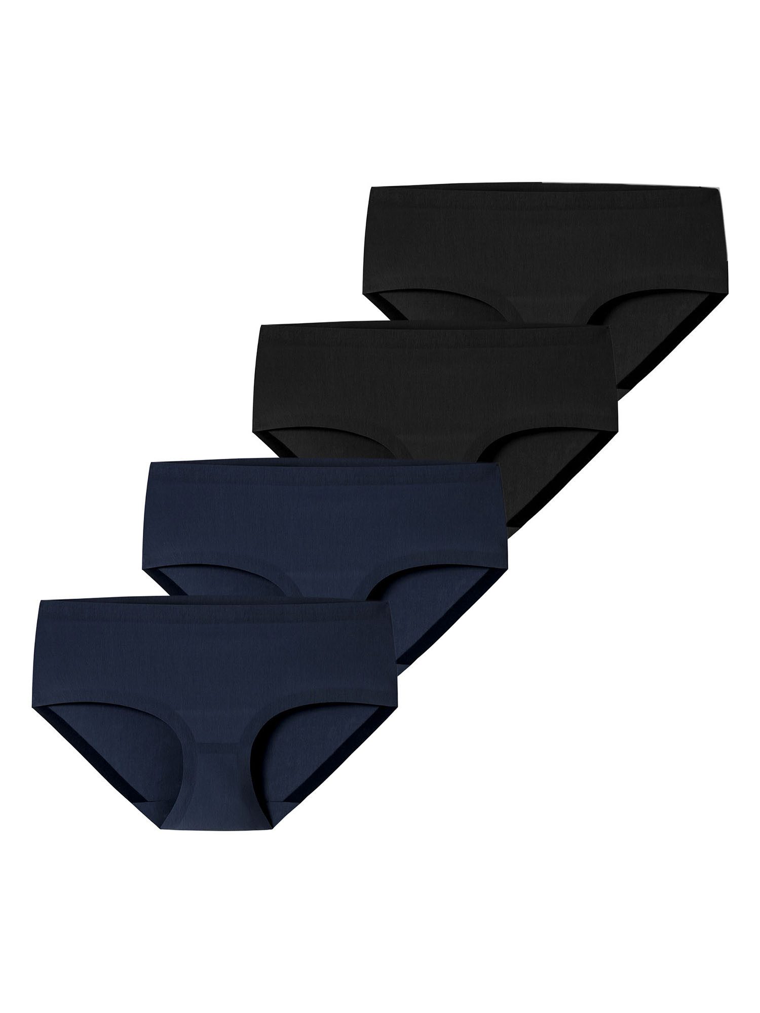 Schiesser Panty Invisible Cotton (4-St) Pantyslip, Boyshort, Unterwäsche