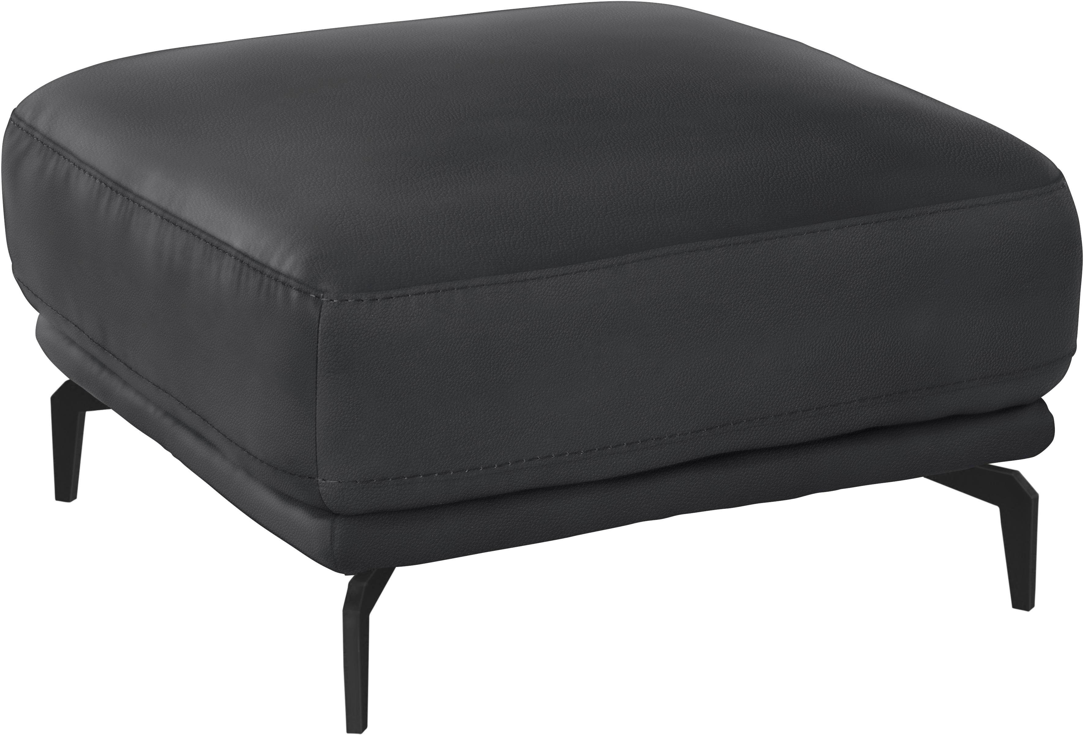 W.SCHILLIG Hocker montanaa, mit Metallfüßen in Schwarz pulverbeschichtet, Breite 71 cm