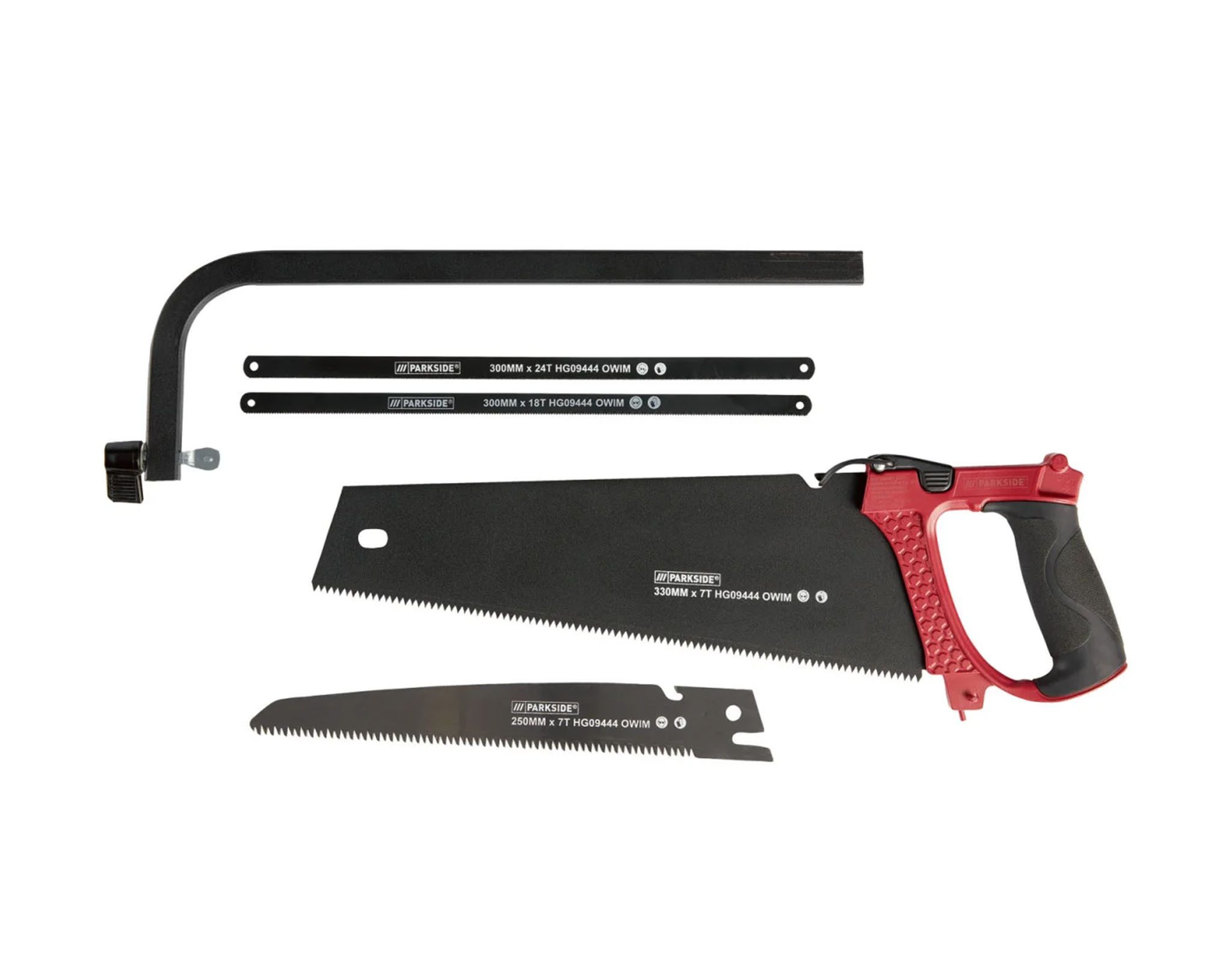 Parkside Handsäge PHSS 3 A6 (Set, 6-St), 3 in 1, 4 Sägeblätter, ergonomischer Griff