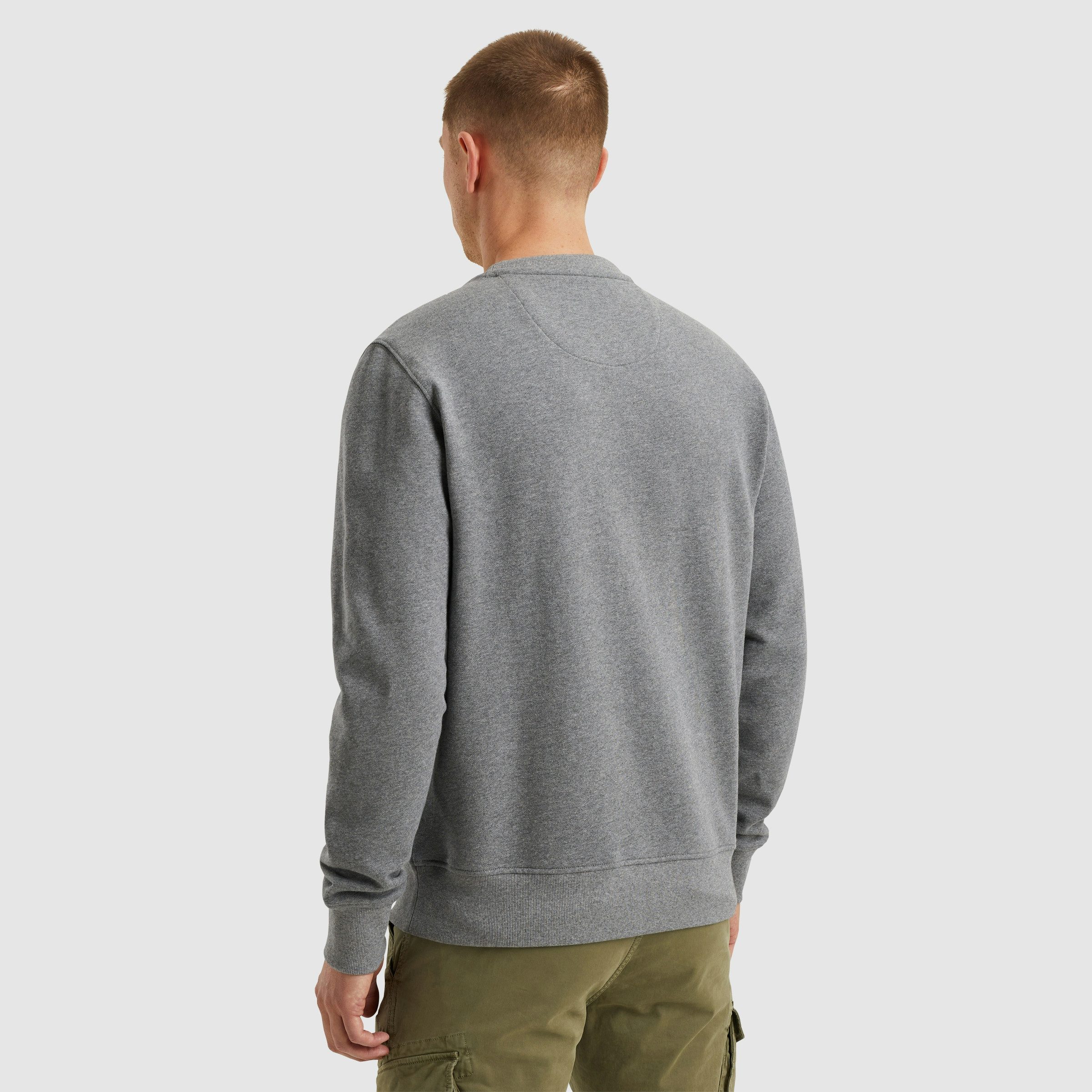 PME LEGEND Sweatshirt Crewneck soft terry with logo mit Logo Stickerei