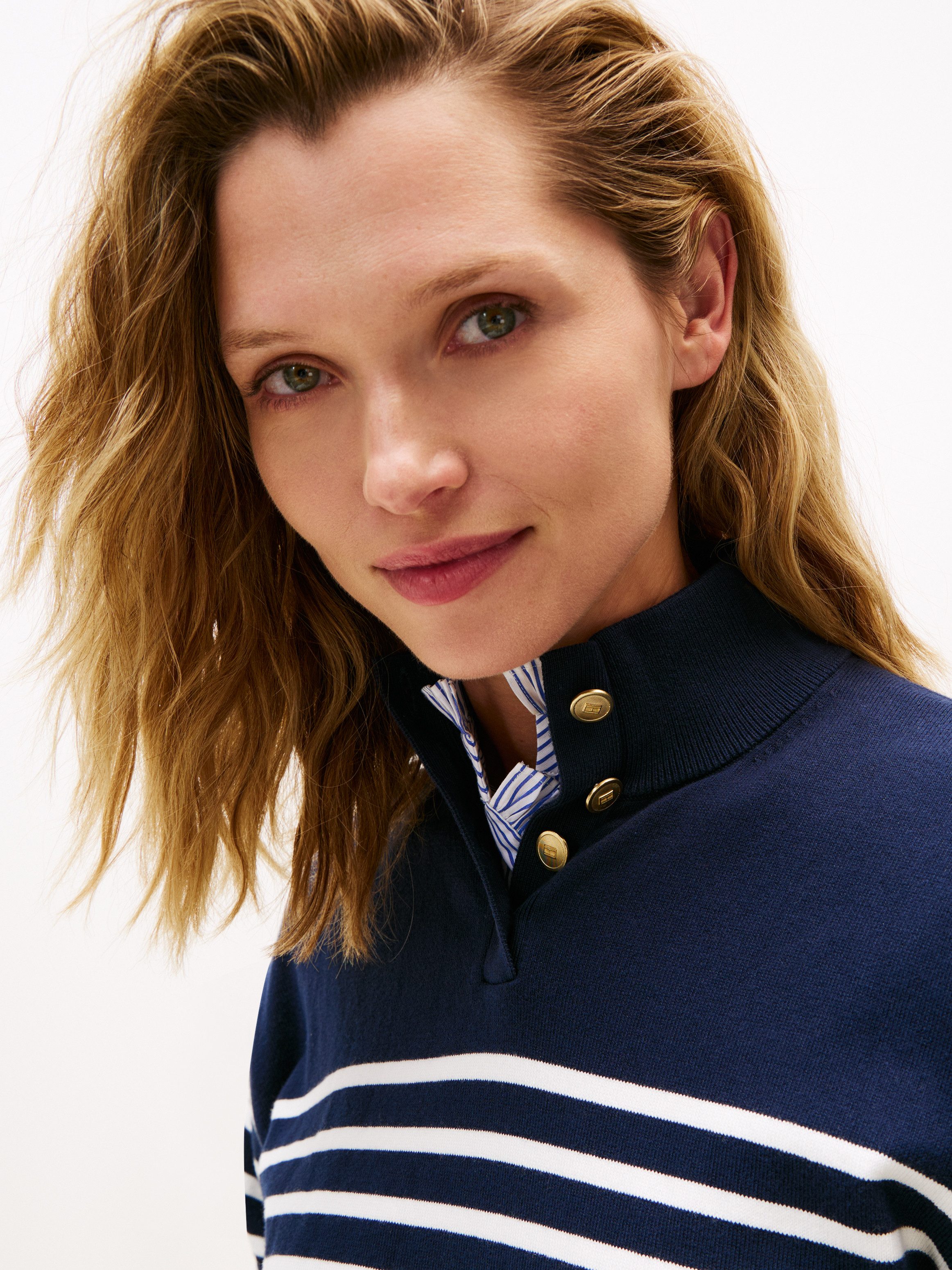 Tommy Hilfiger Strickpullover CO JERSEY GOLD günstig online kaufen