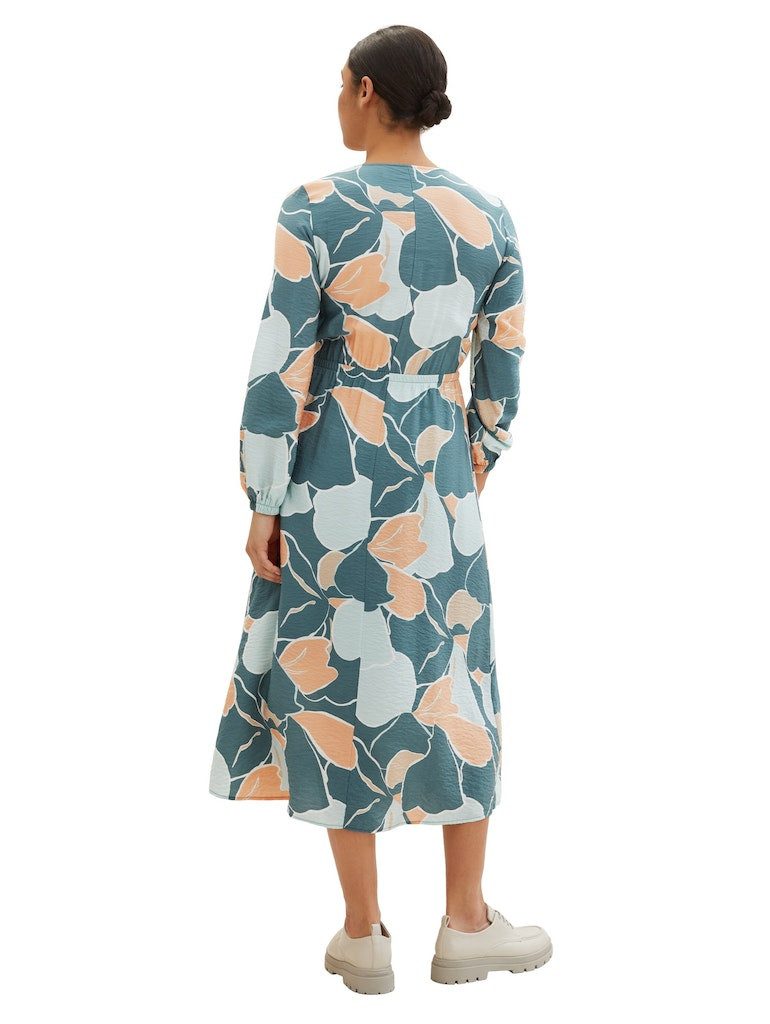 TOM TAILOR Cocktailkleid printed airblow dress abstract flower print