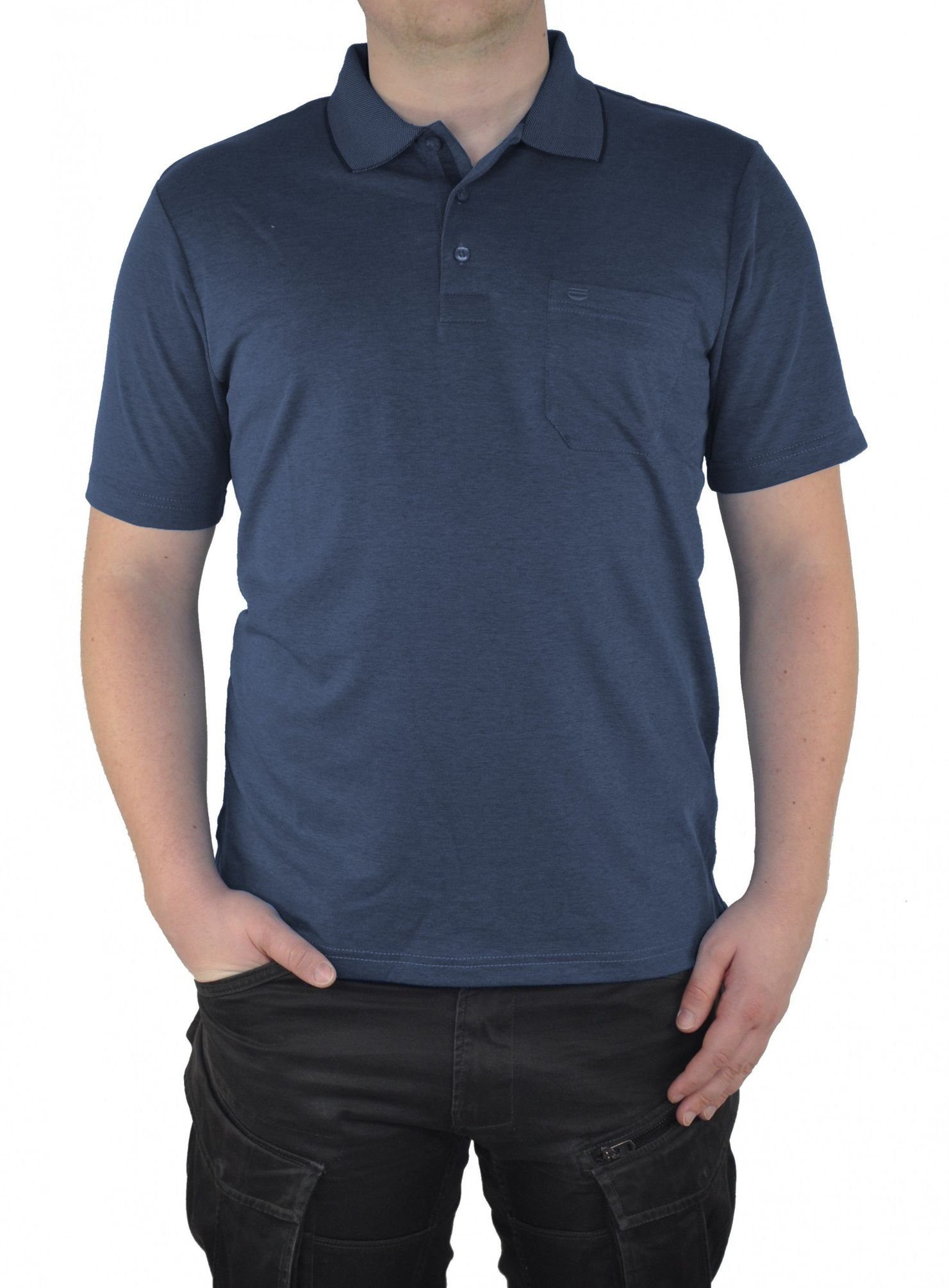 Poloshirt Redmond Poloshirt Blau(100)