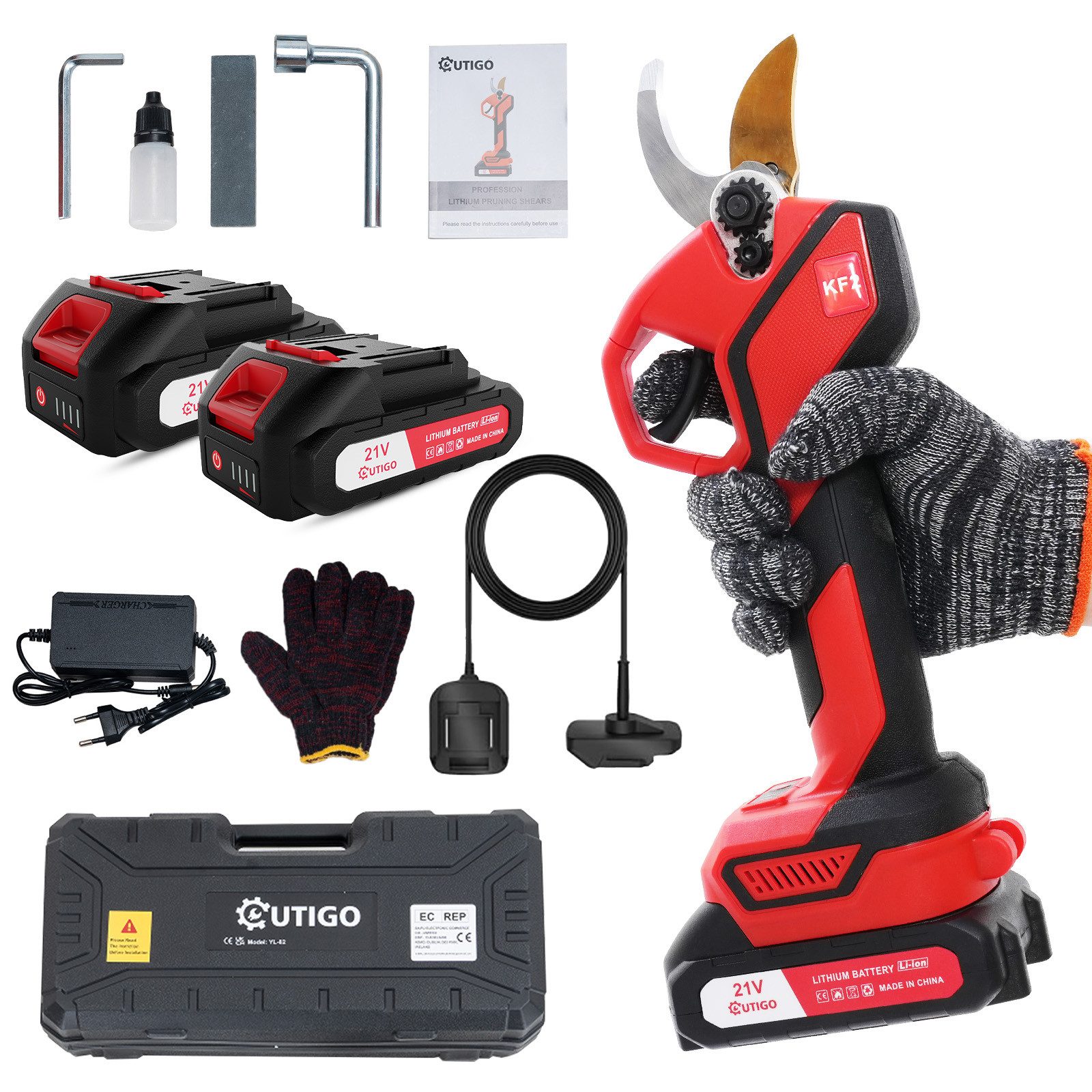 OUTIGO Akku-Astschere, Elektrische Gartenschere, Akku Grtenschere, (2x3000m günstig online kaufen