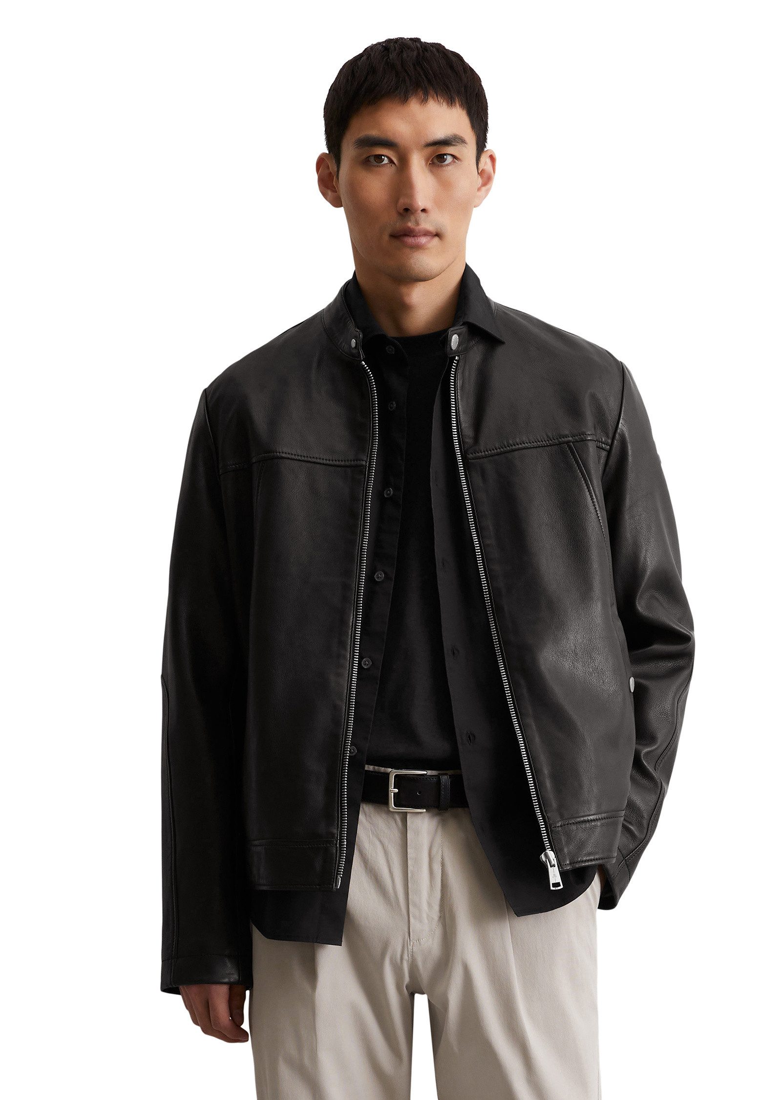 Marc O'Polo Lederjacke aus geschmeidigem Lammleder