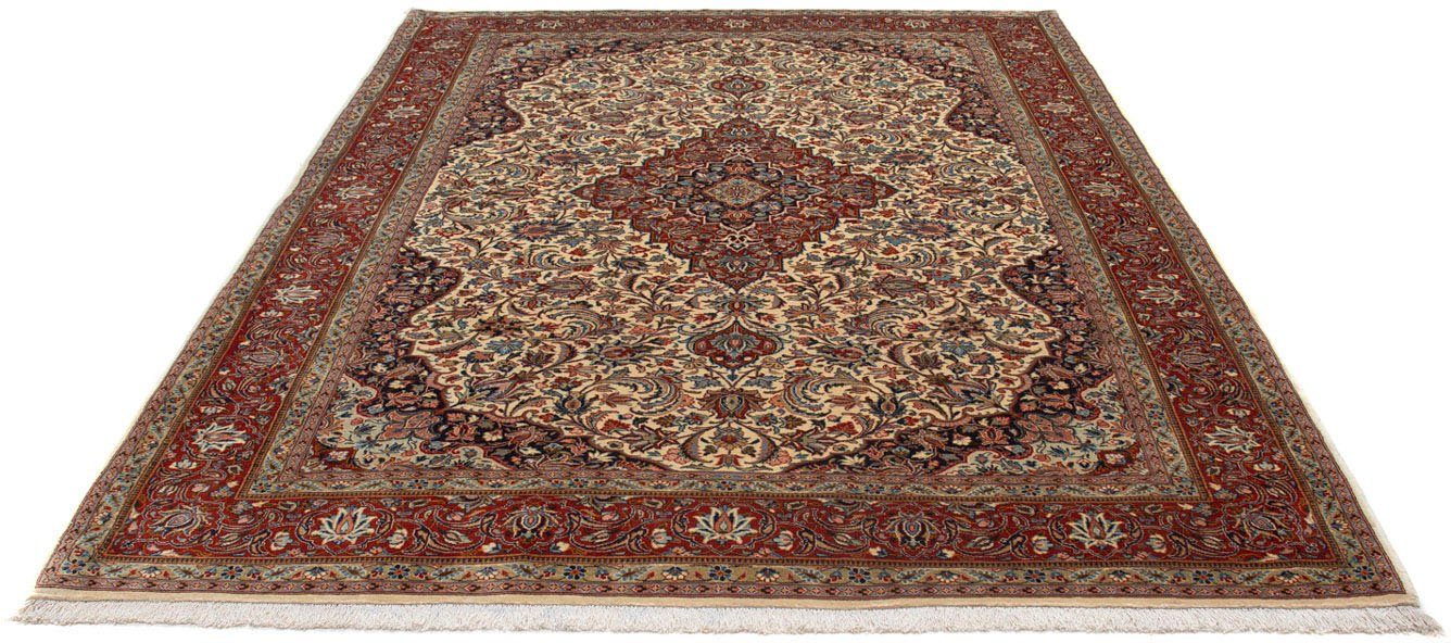 Wollteppich Sarough Medaillon Beige 300 x 214 cm, morgenland, rechteckig, Höhe: 10 mm, Unikat mit Zertifikat