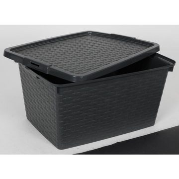 Heidrun Aufbewahrungsbox 16x Box "INTRIGO" 20L 43x32x22cm Aufbewahrungskorb Lagerungskiste mit