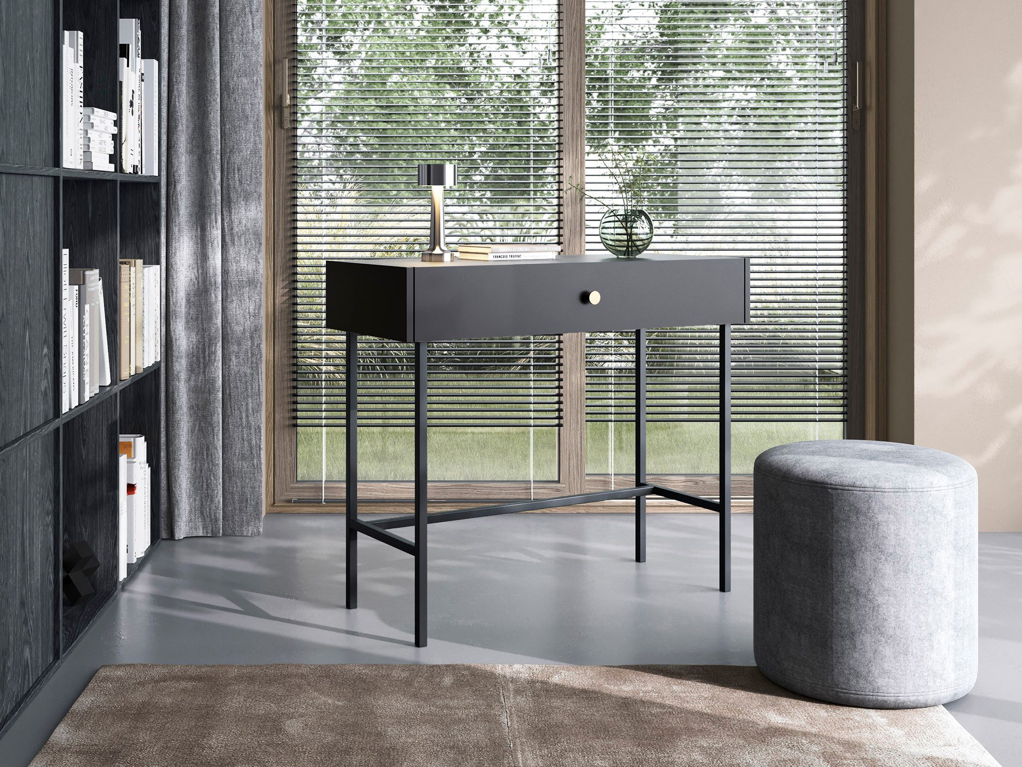 Compleo Schminktisch mit Schublade, Japandi design, günstig online kaufen