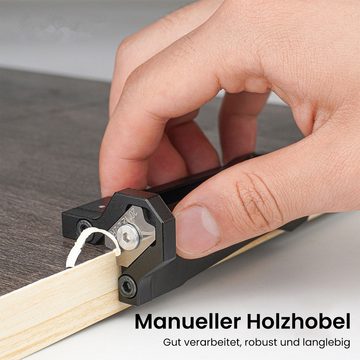 Refttenw Kantenhobel Scharf Holzhobel, zum Fasen, Glätten und Entgrate mit 3 Klingen