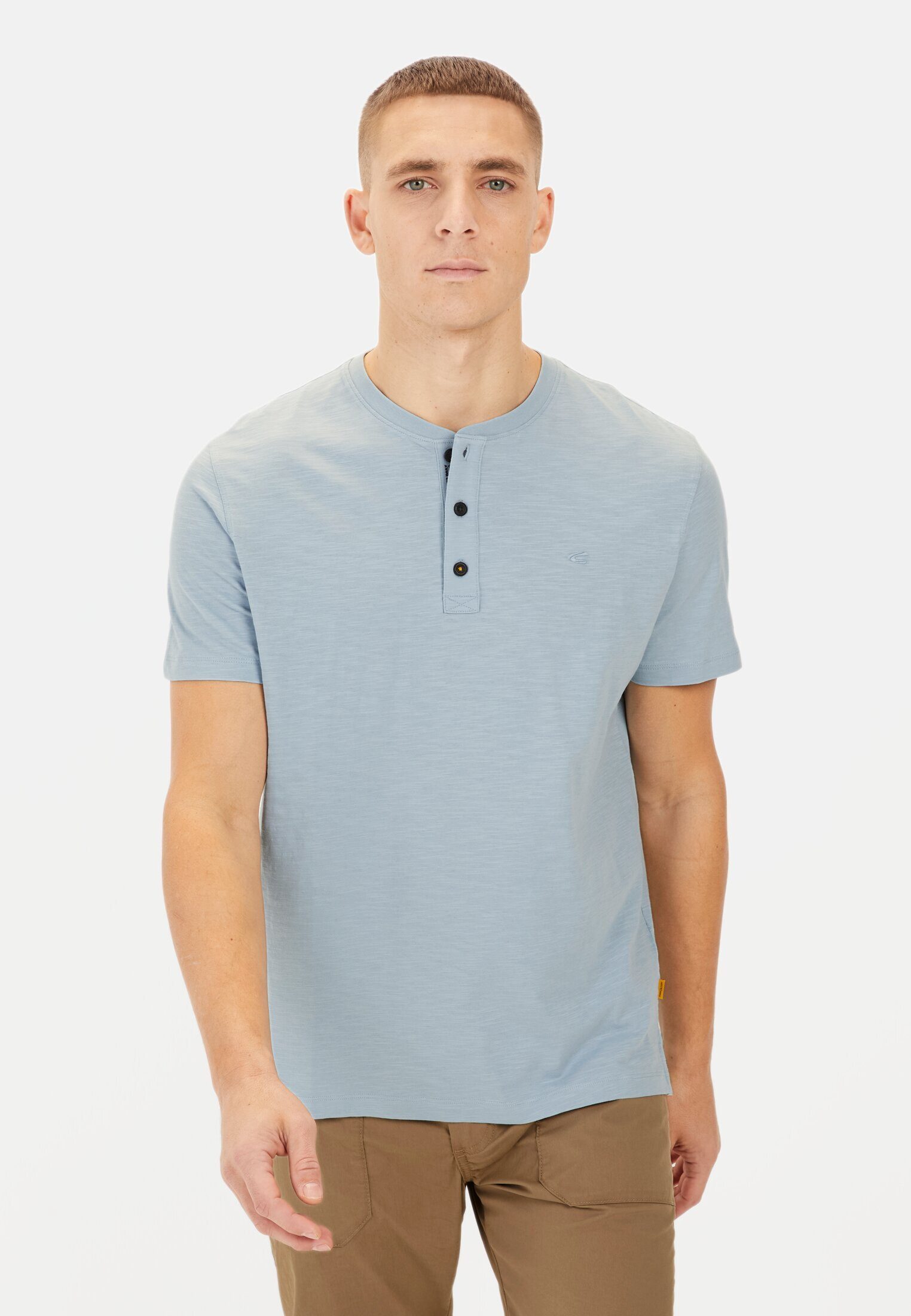 camel active Henleyshirt aus Organic Cotton Kurzarm Henley günstig online kaufen